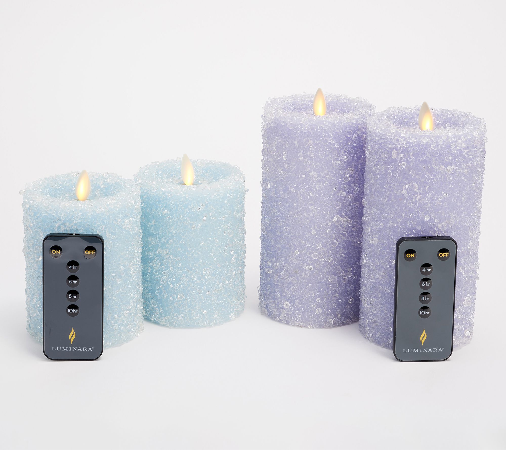 Luminara Set of 2 Crystal Beaded Flameless Candles