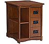 Powell Hellings Decorative Storage Cabinet Tabl e Oak