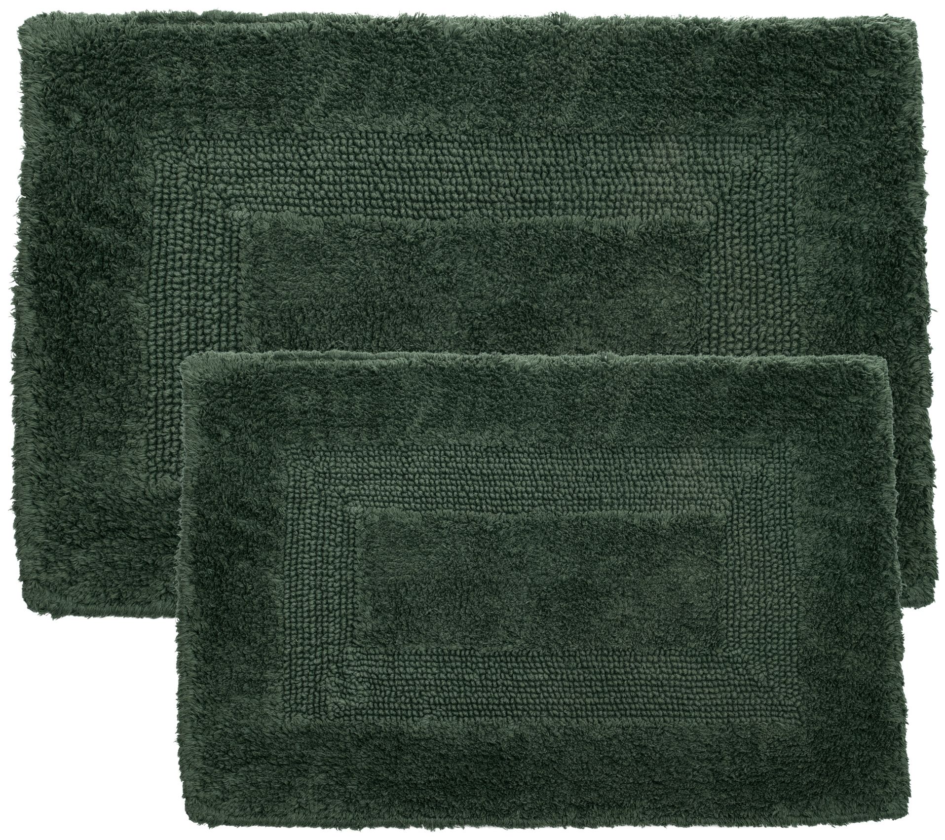 Lavish Home Cotton Reversible 2-Piece Bath MatSet