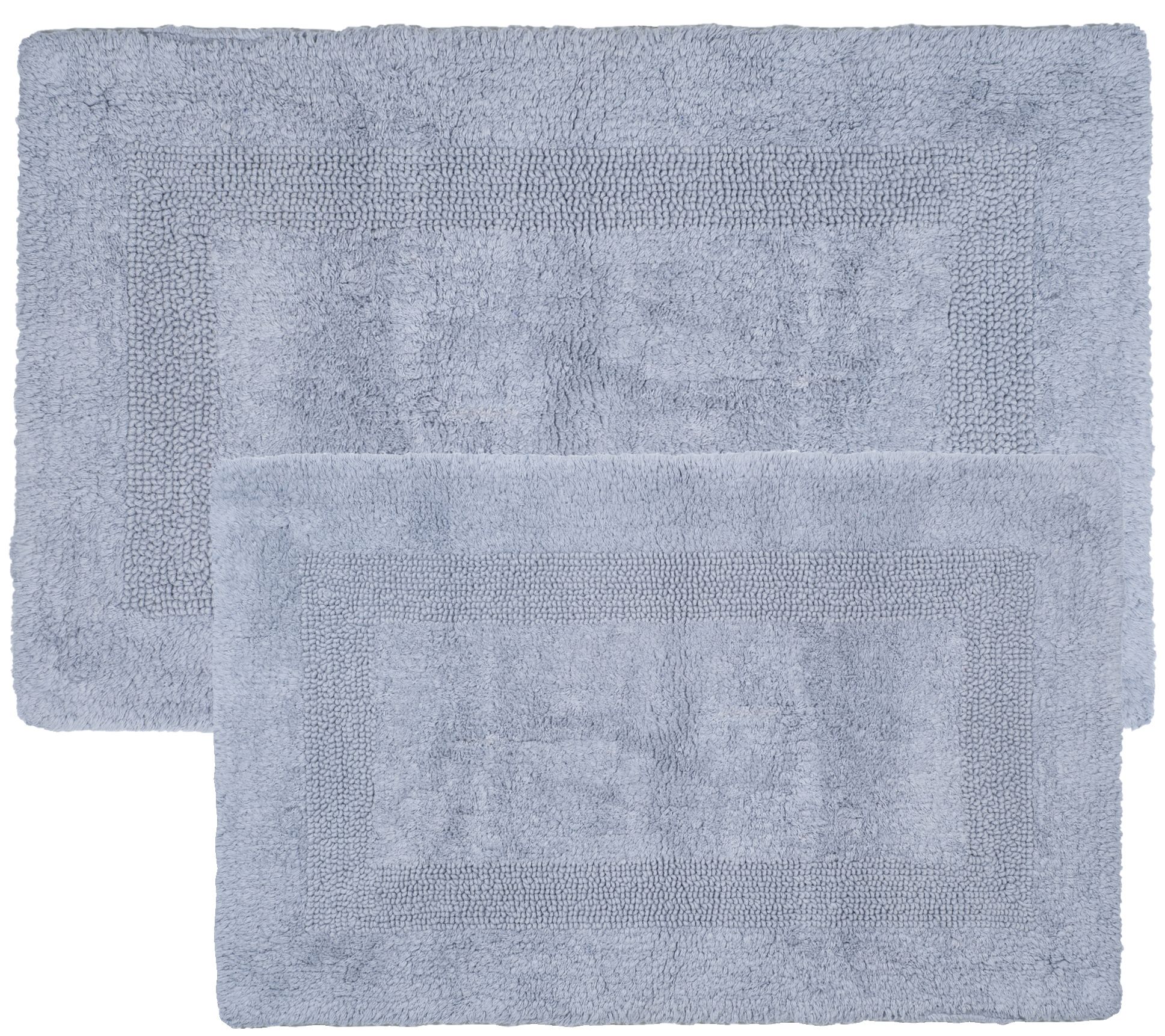 Lavish Home Cotton Reversible 2-Piece Bath MatSet
