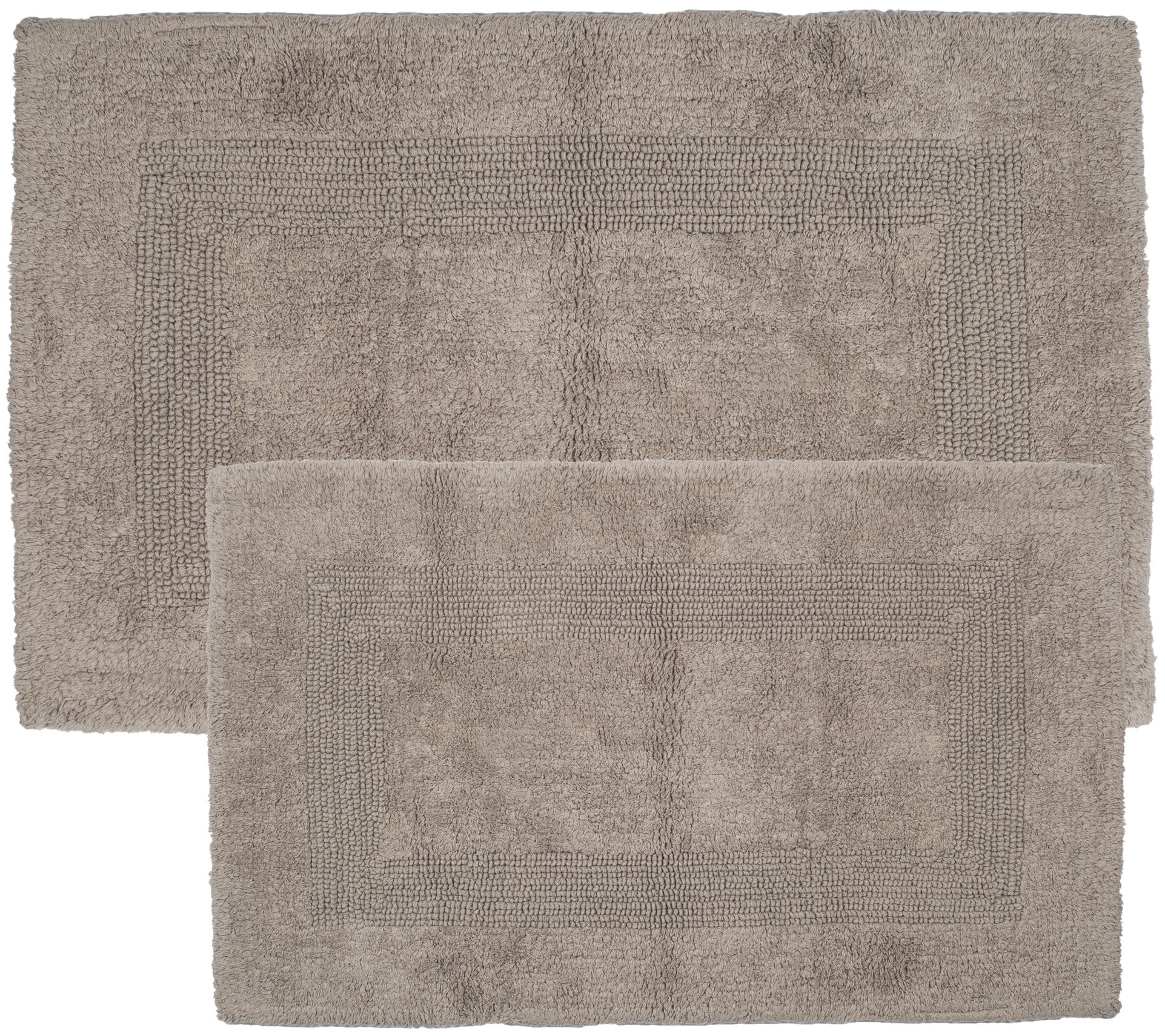 Lavish Home Cotton Reversible 2-Piece Bath MatSet