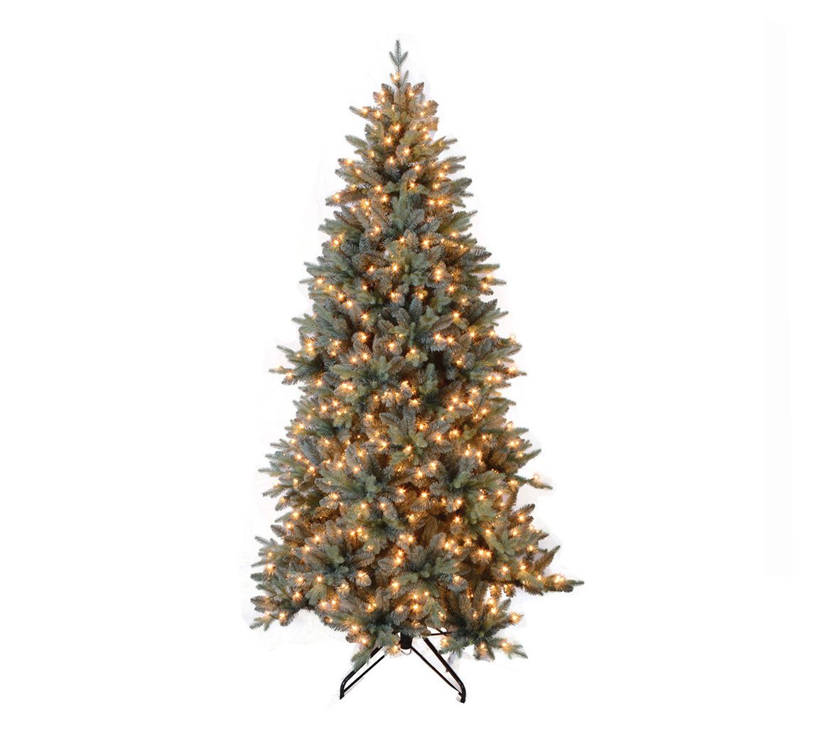 7.5' Blue Spruce Tree with 650 LEDs by Santa'srkshop