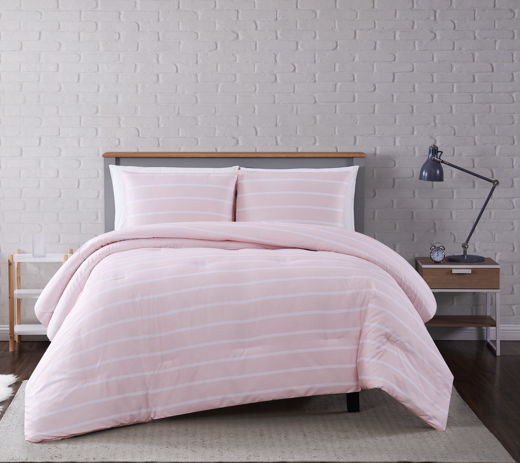 Truly Soft Maddow Stripe Twin XL 2-Piece Comforter Set - QVC.com