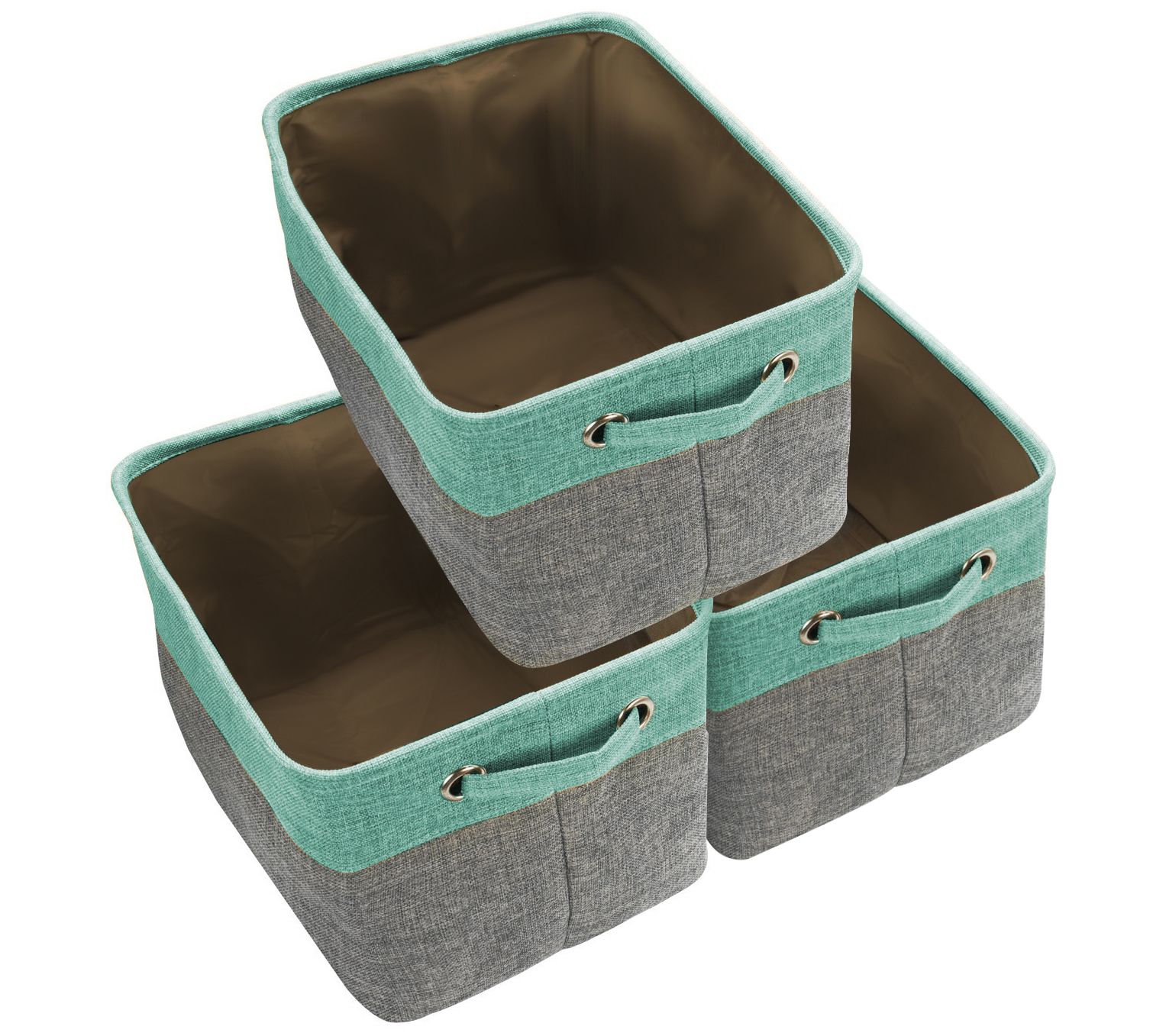 Sorbus 3-Pack Twill Storage Basket Set