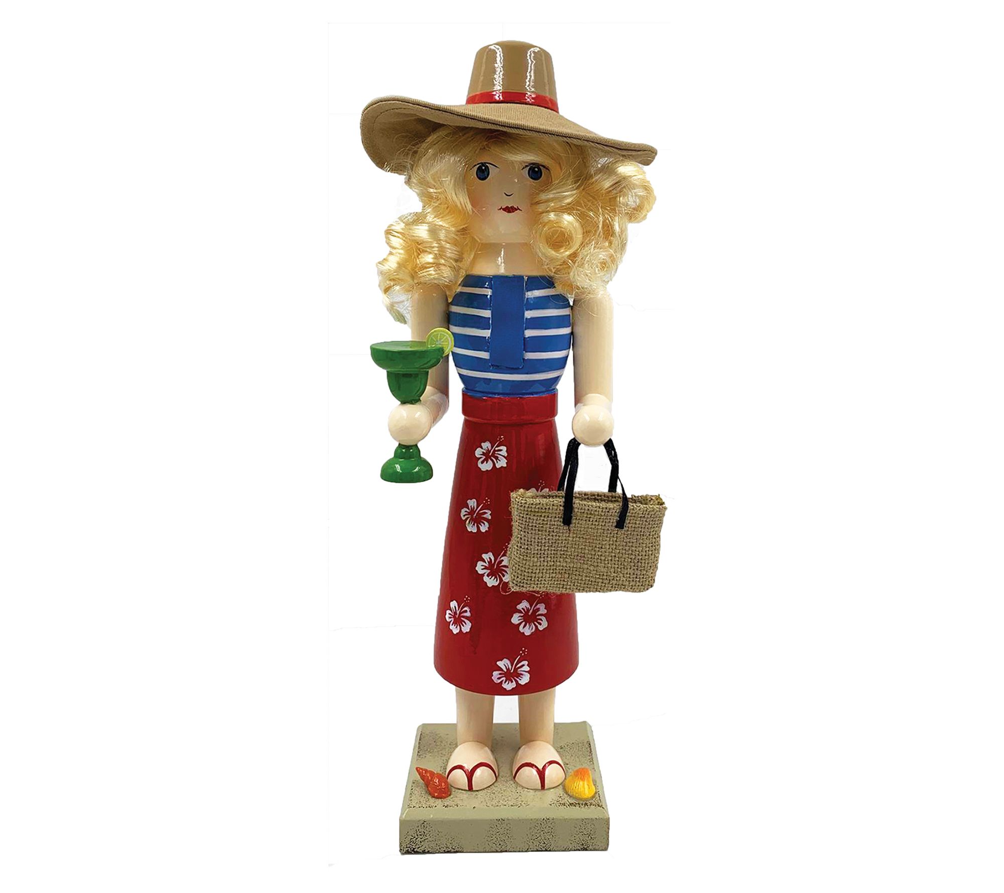 Santa's Workshop Inc. 14"H Lady at the Beach Nutcracker