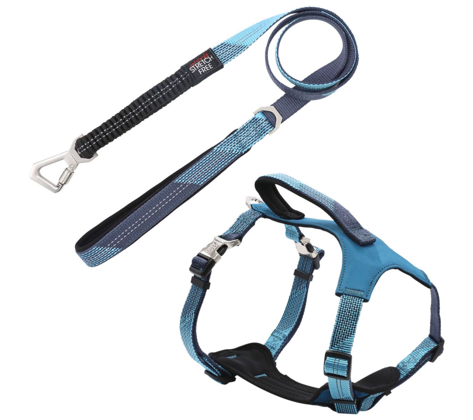 Pet Life Geo-prene 2-in-1 Reflective Dog Leash & Harness