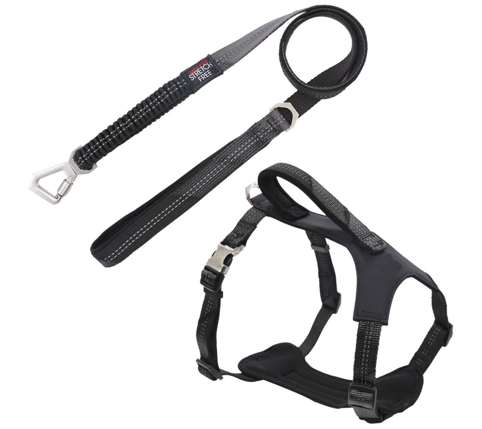 Pet Life Geo-prene 2-in-1 Reflective Dog Leash & Harness