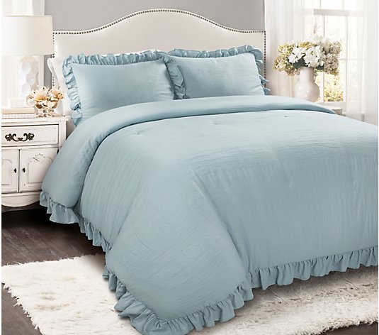 Reyna 3-Piece Full/Queen Comforter Set by Lush Decor