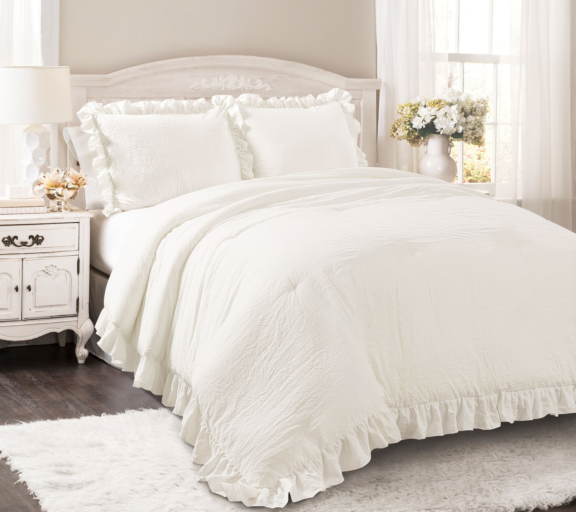 Reyna 3-Piece Full/Queen Comforter Set by L ushDecor
