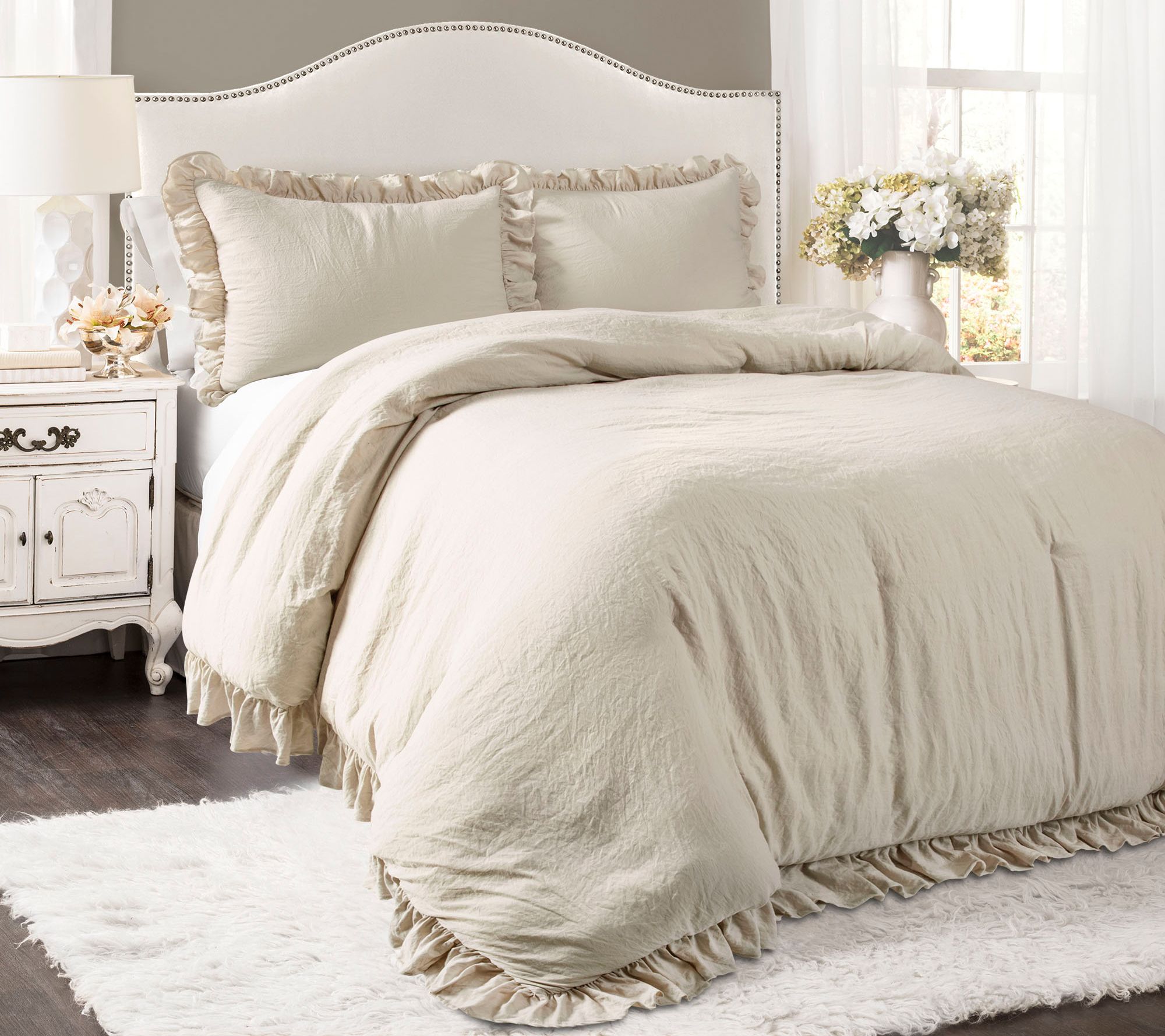 Reyna 3-Piece Full/Queen Comforter Set by L ushDecor
