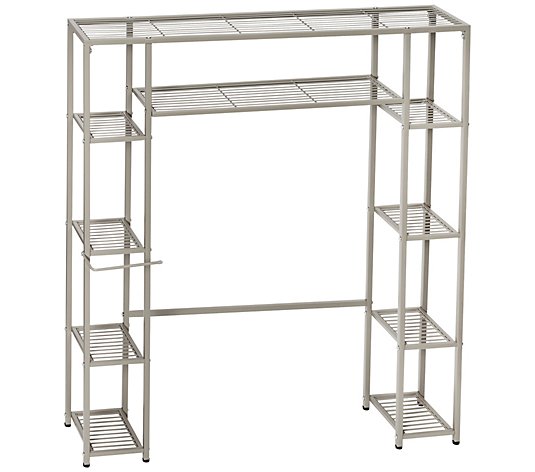 Honey-Can-Do Over-the-Toilet Steel Storage Shelf, 5 Tiers