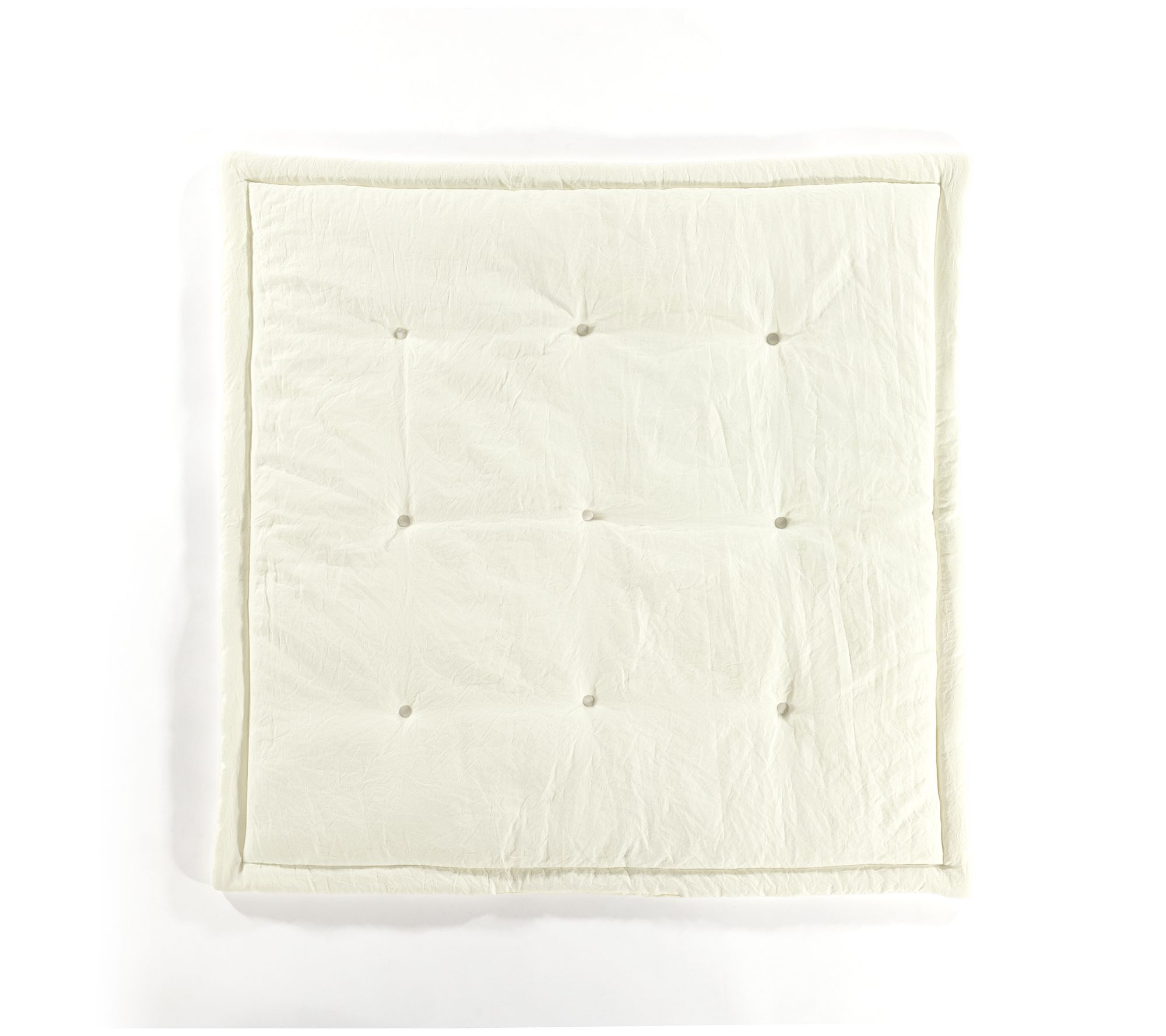 Lush Decor Baby Square With Border Play Mat Ivo ry 36" x 36"