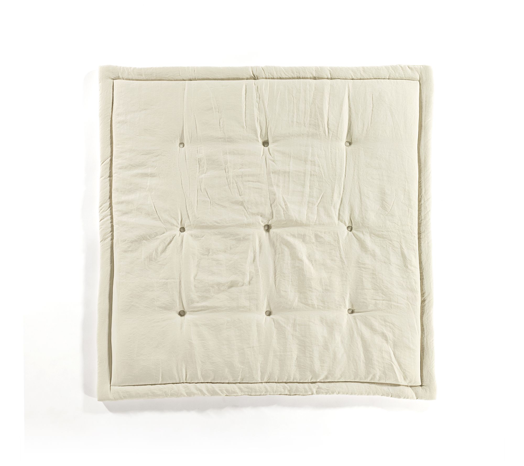 Lush Decor Baby Square With Border Play Mat Ivo ry 36" x 36"