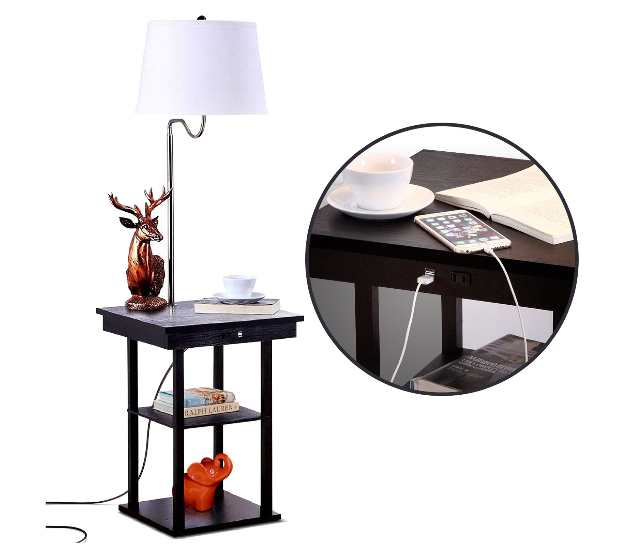 Brightech Madison 56" LED Shelf Table Lamp