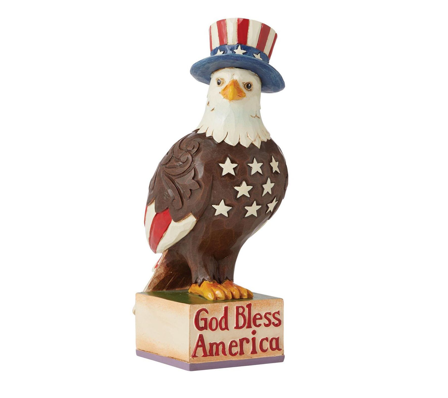 Enesco Jim Shore Patriotic Bless America Eagle - QVC.com