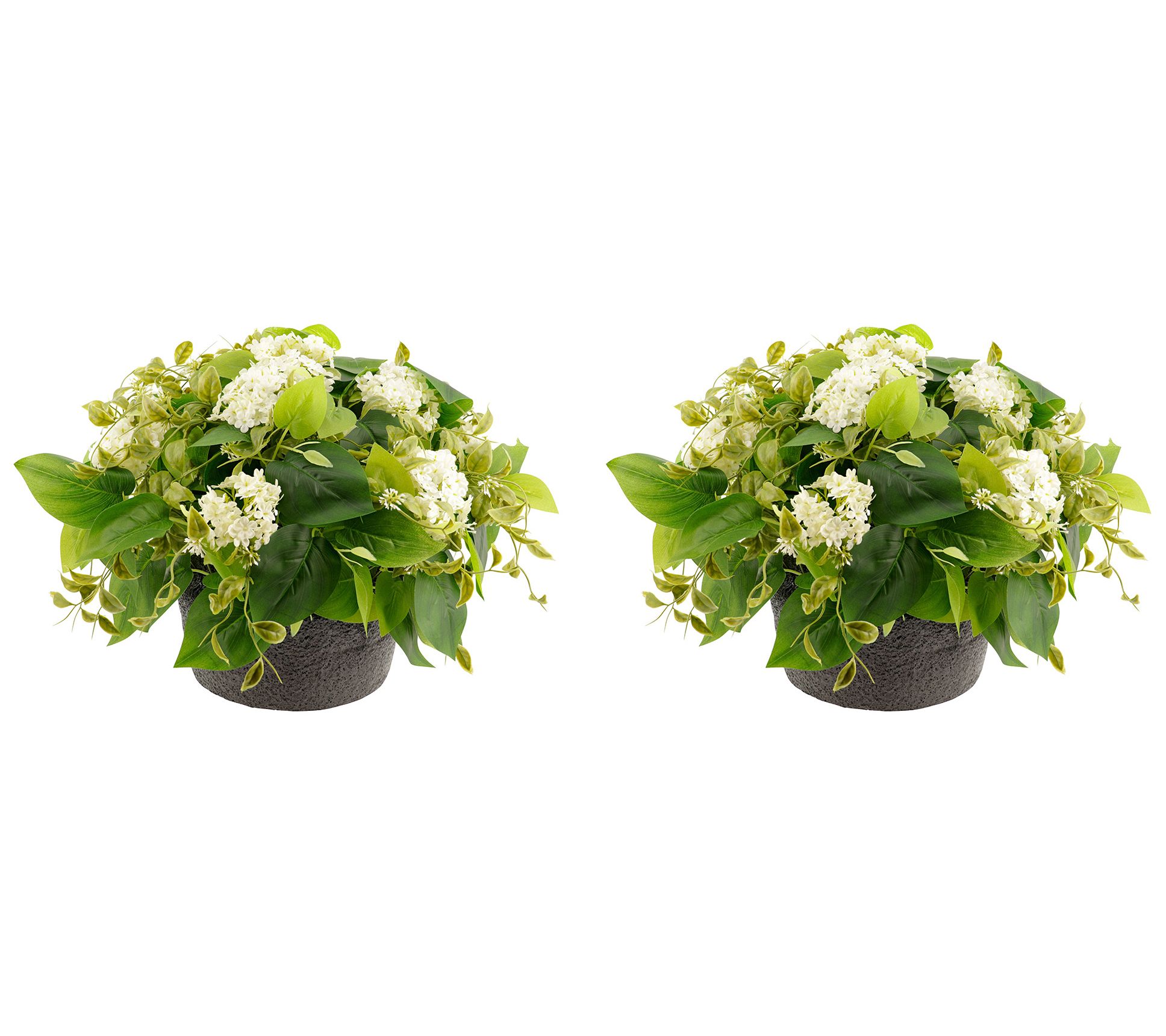 Haute Decor 24" Hydrangea Urn Filler w/ Adjustale Height, S/2