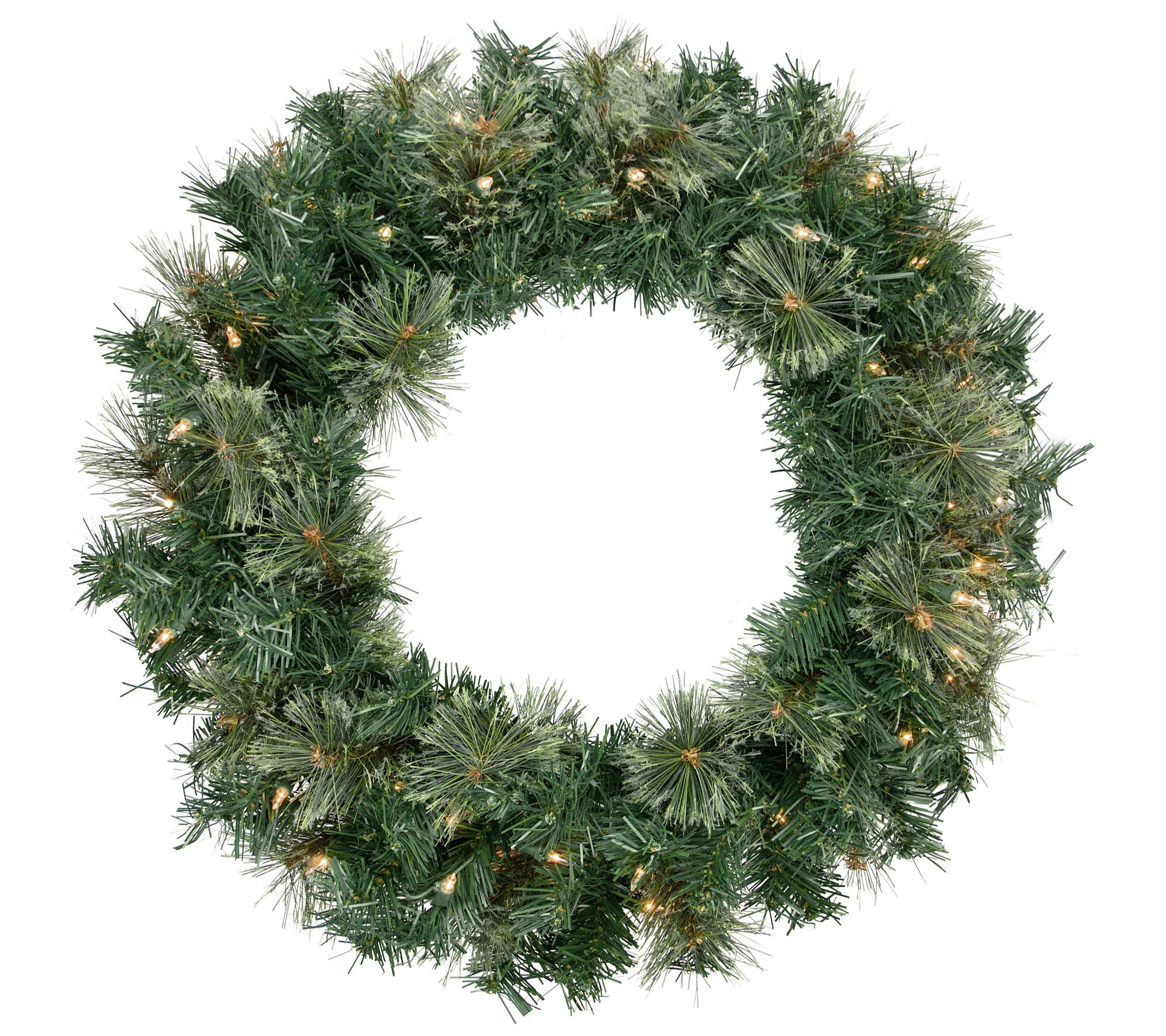Northlight Oregon Cashmere Pine 24" Wreath Clea r Lights