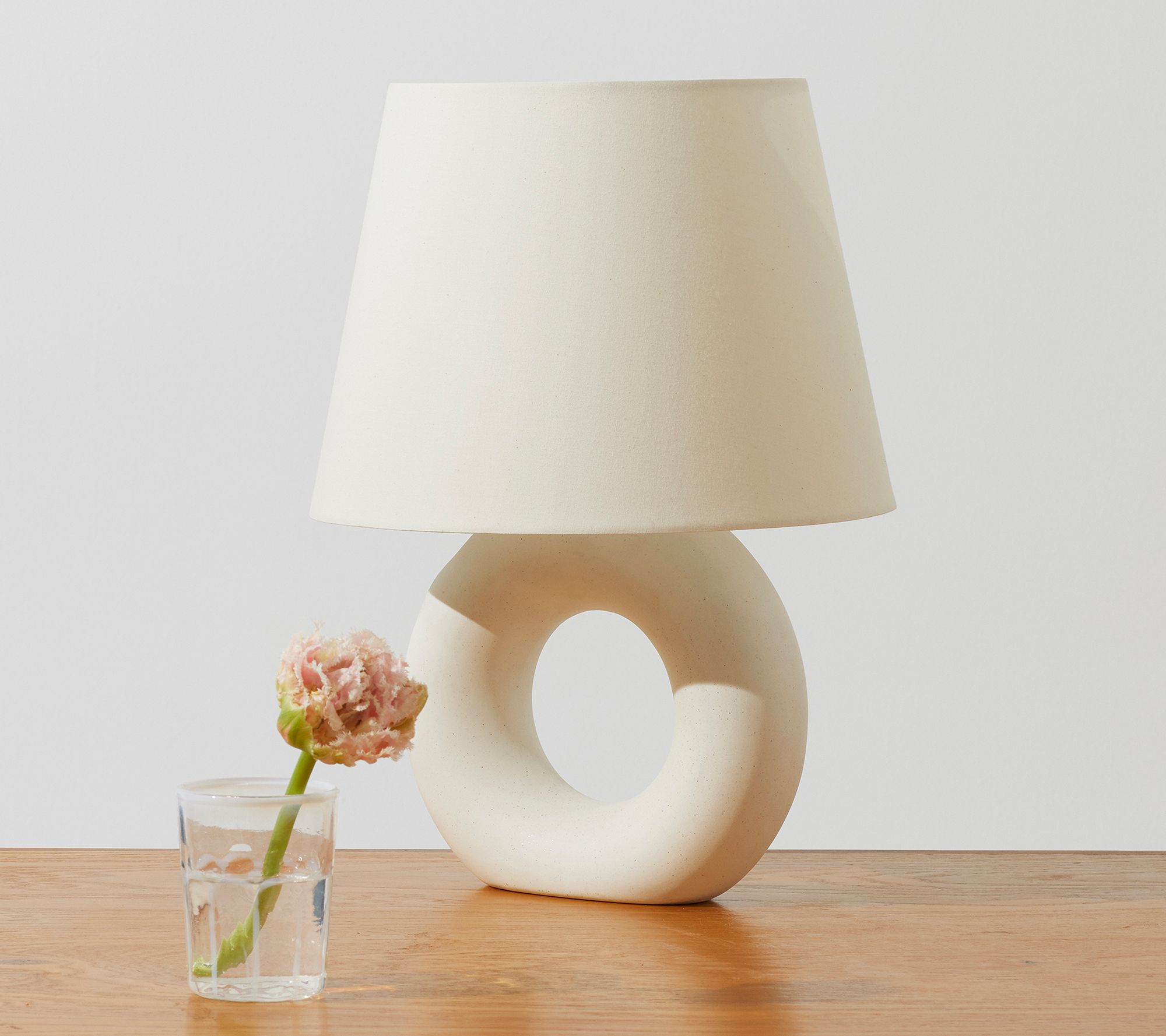 Brightech Chloe 15" Off-White Ceramic Base LEDable Lamp