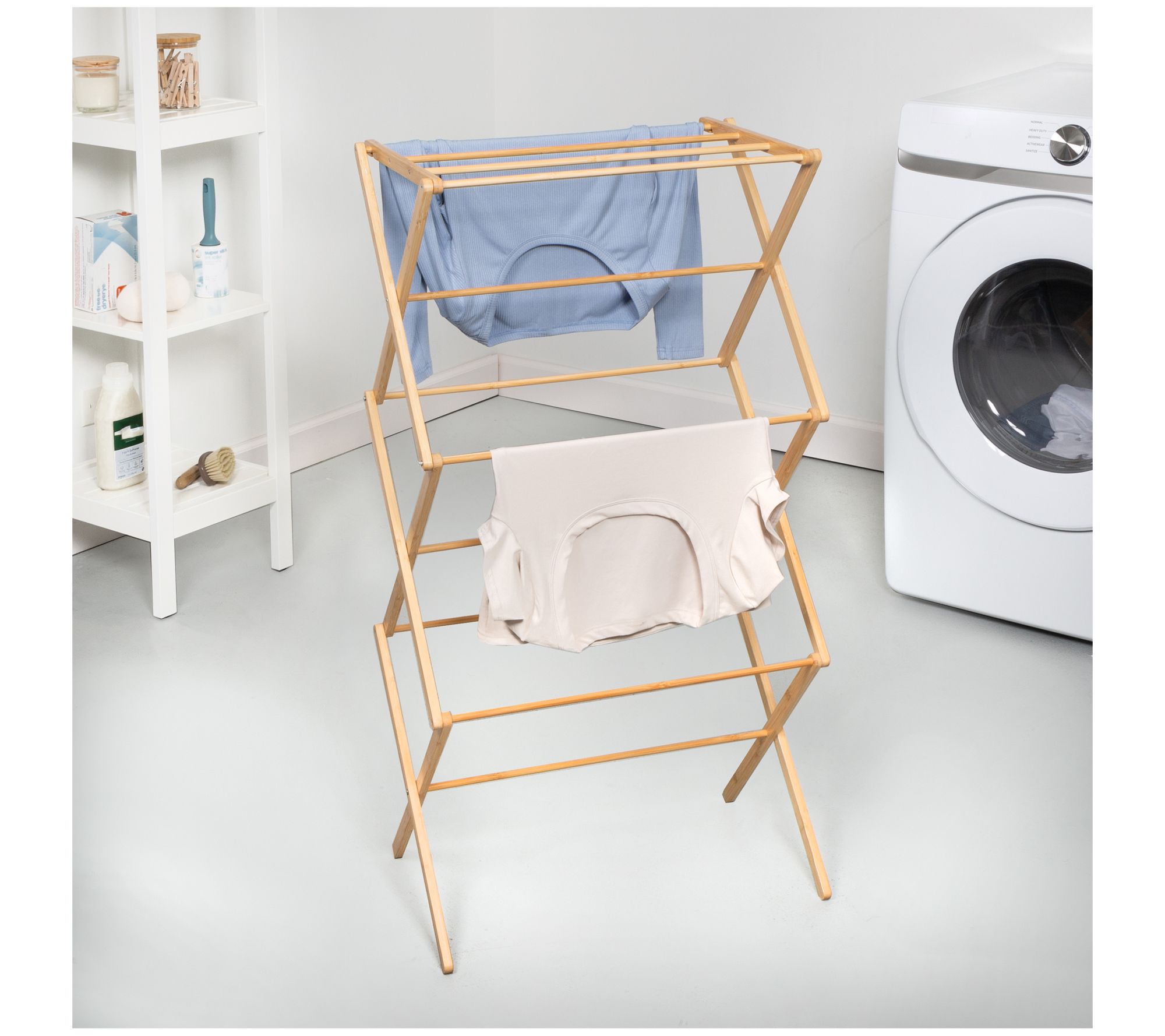 Honey Can Do Bamboo Compact Collapsible Dryingrack