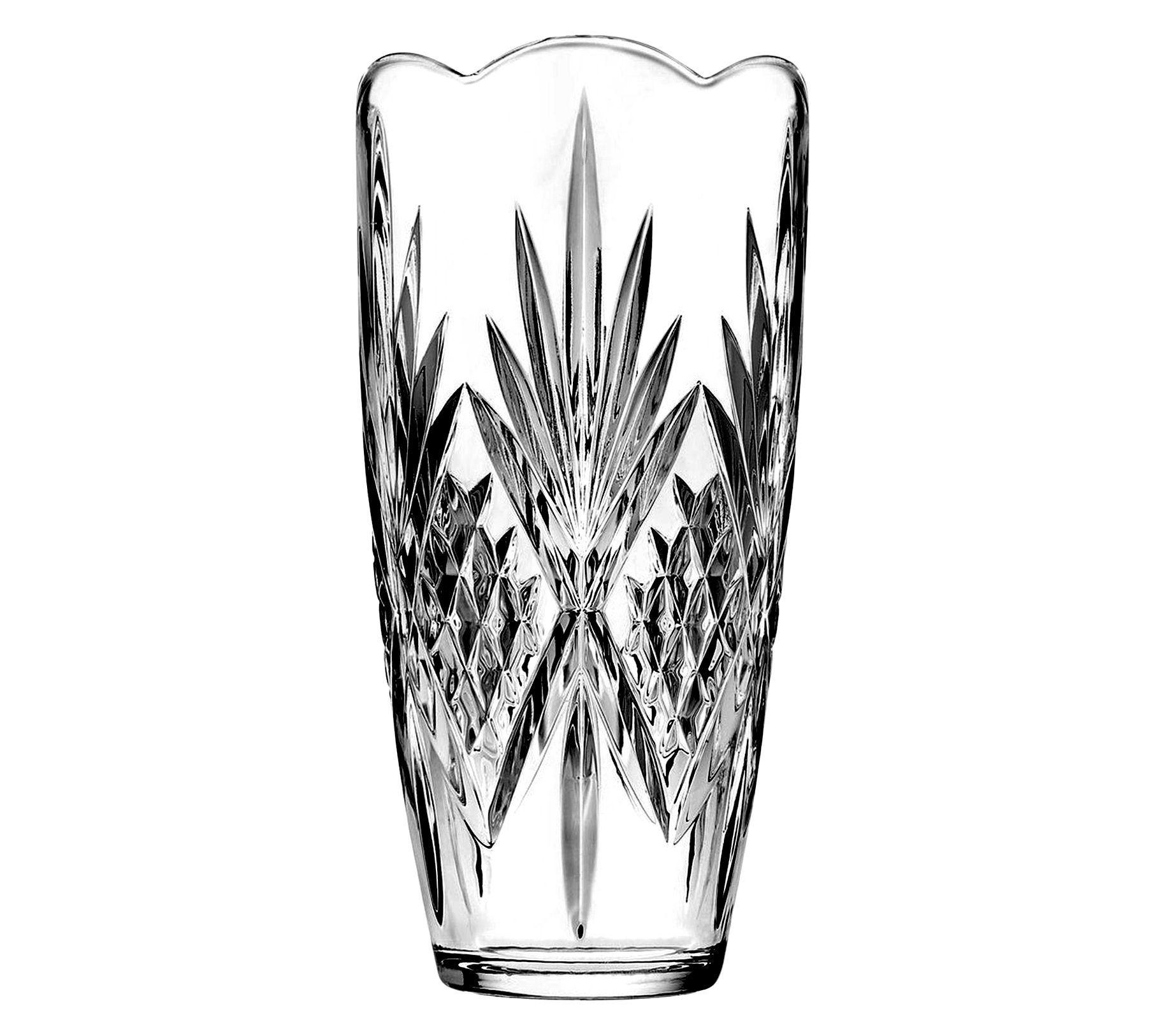 Godinger Dublin Crystal Large Scalloped Vase