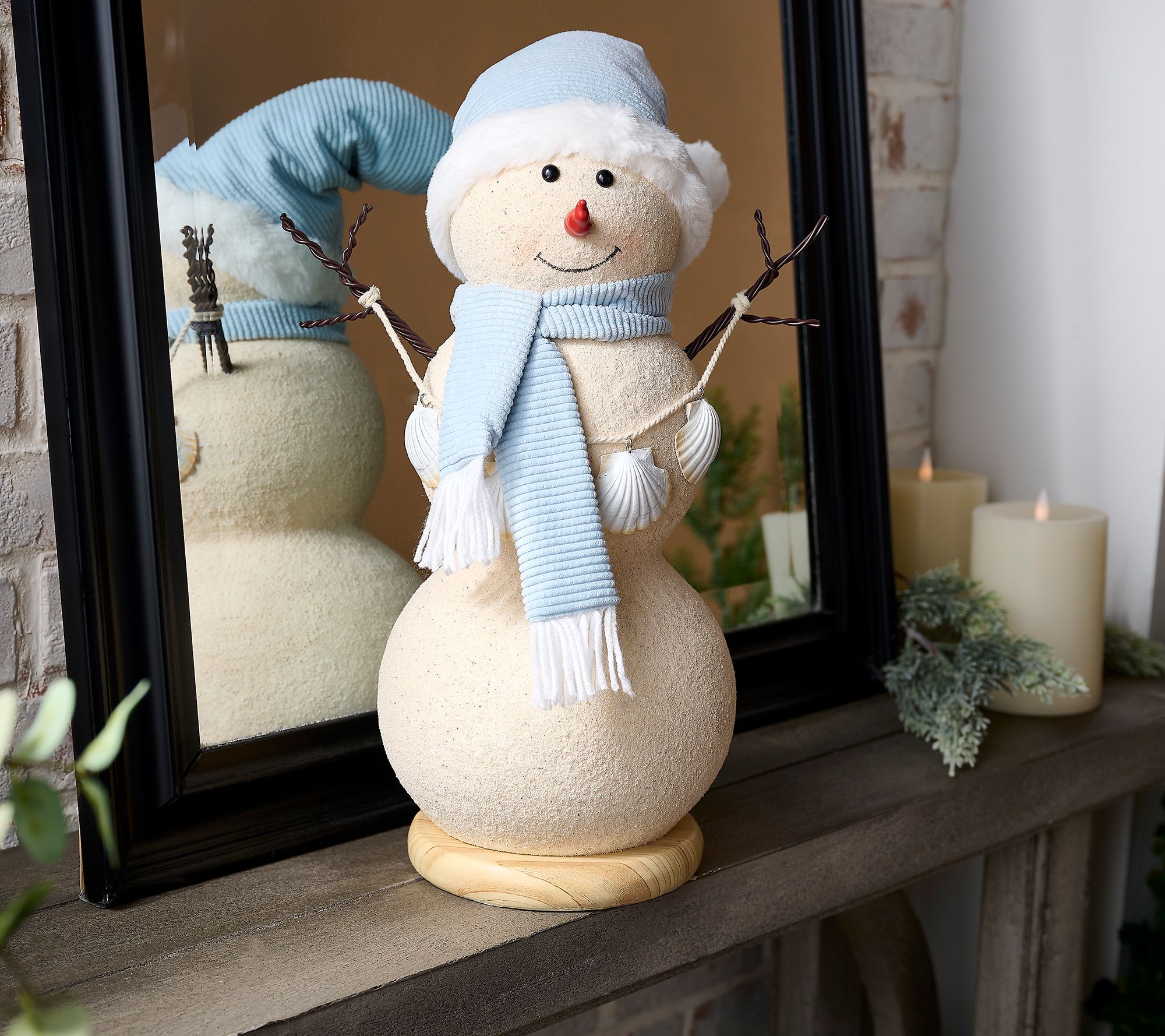 "As Is" Kringle Express Christmas in July Beach Snowman