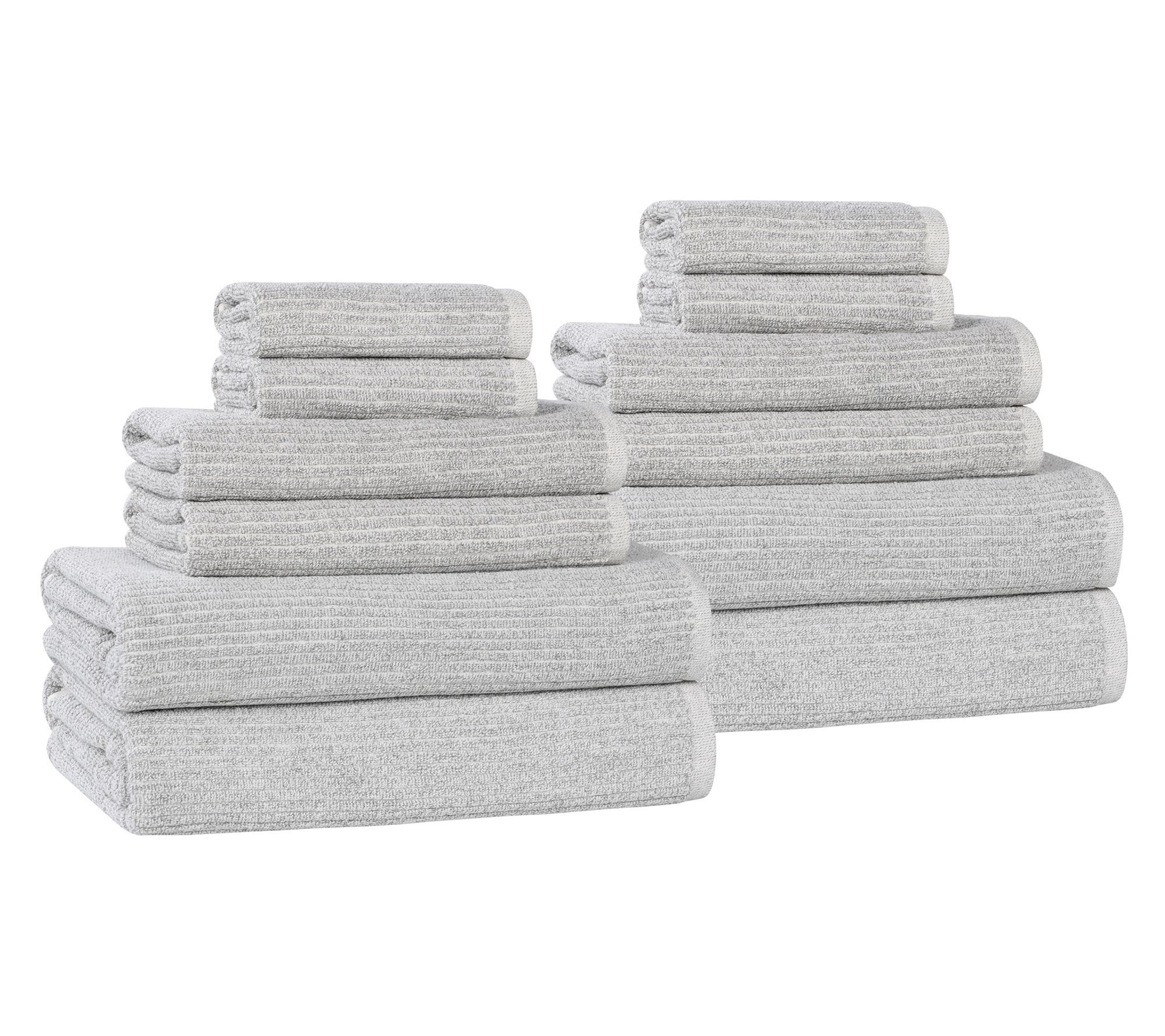 Superior Destin Cotton Blend Solid 12 Piece Towel Set