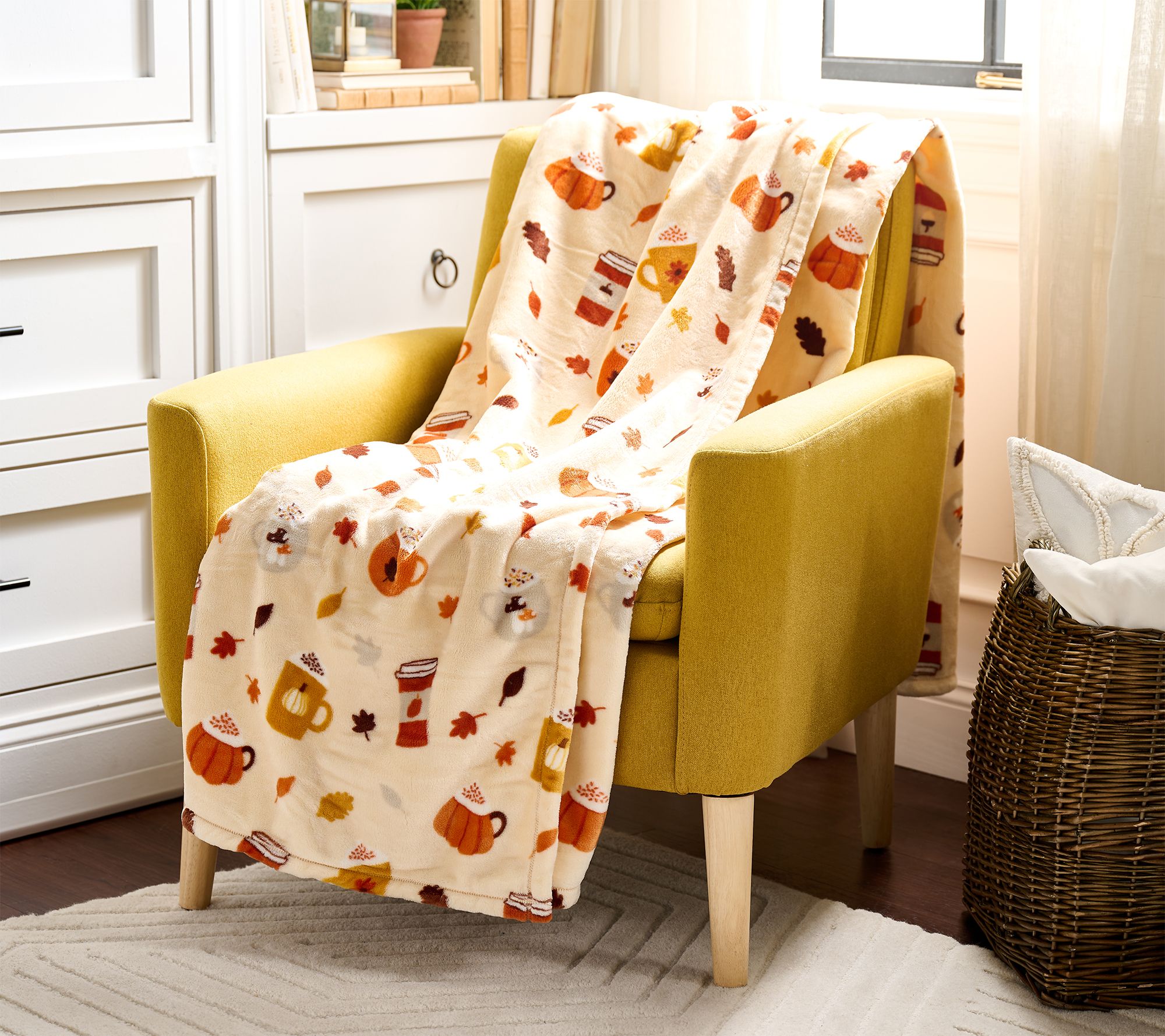 Hay & Harvest Oversized 60x80 Harvest Plush Throw