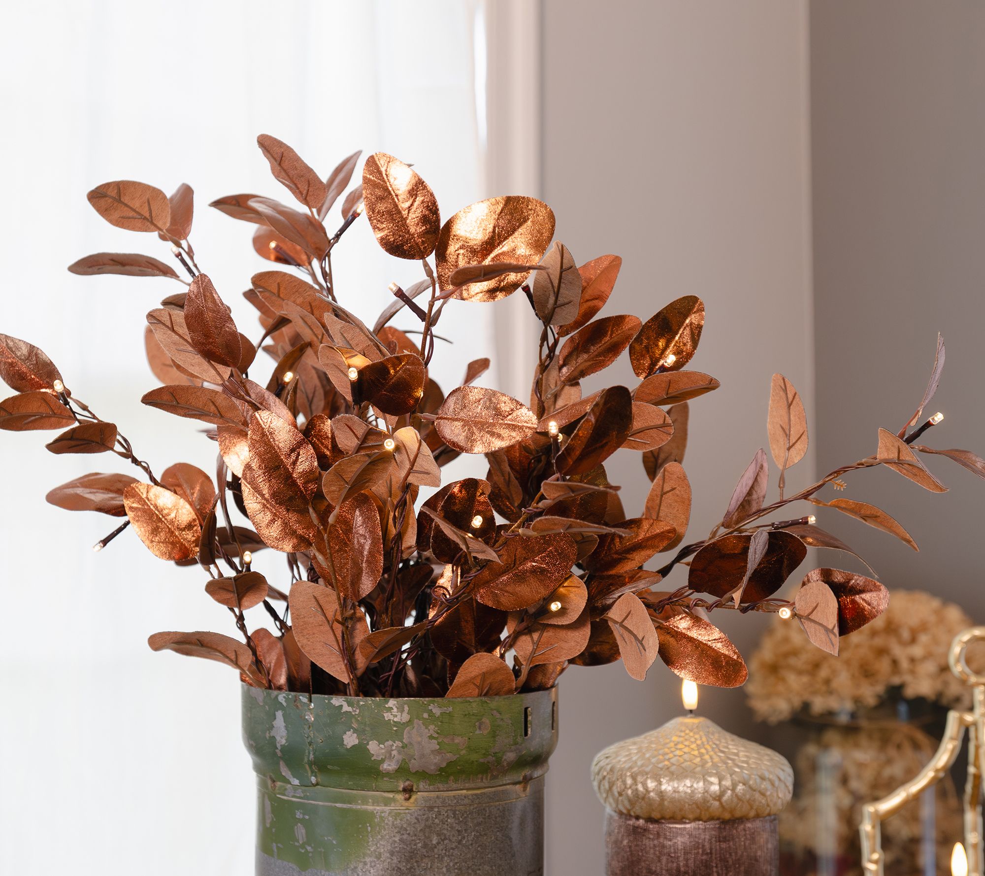 Indoor/Outdoor 30" Illuminated Harvest Branches by Kim Gravel