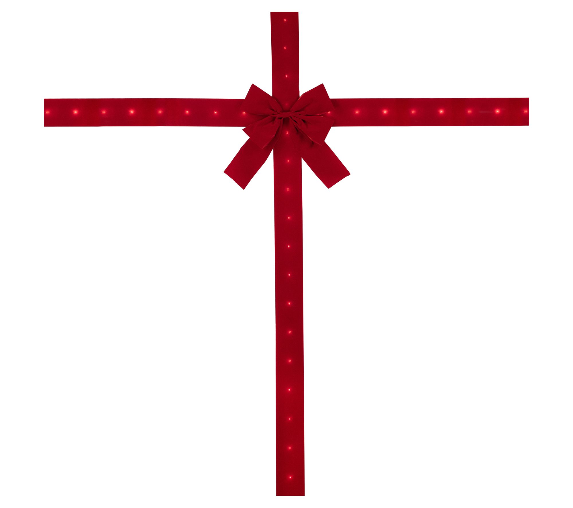 Northlight 14' Prelit B/O Velvet Christmas Door Bow