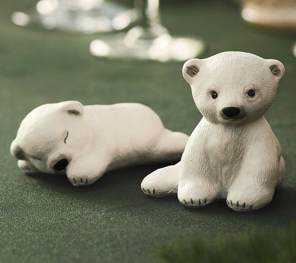 Klarborg Polar Bear Cubs Nuka & Enok Figurines