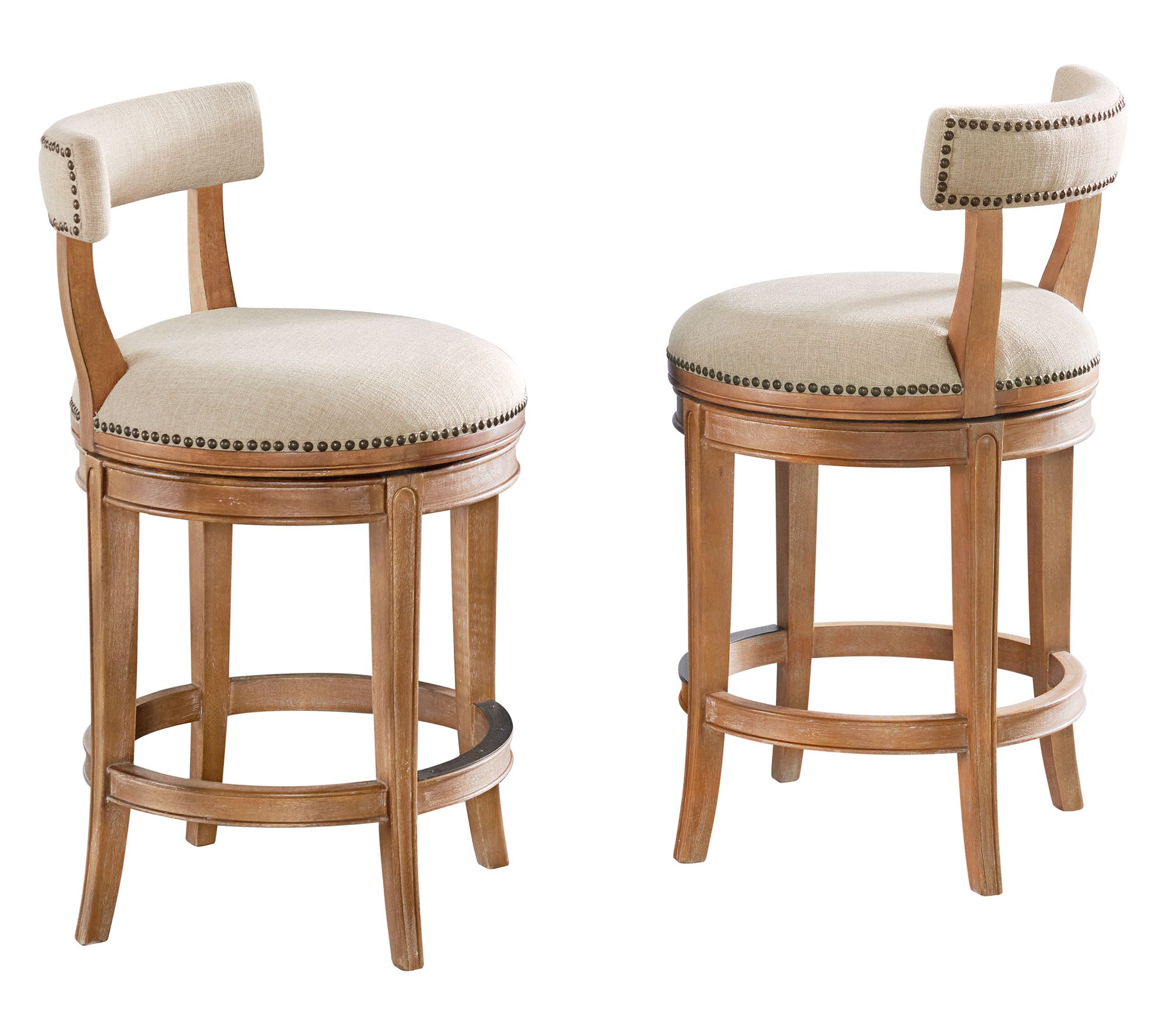 Alaterre Furniture Hanover 2 Swivel Counter Height Stools