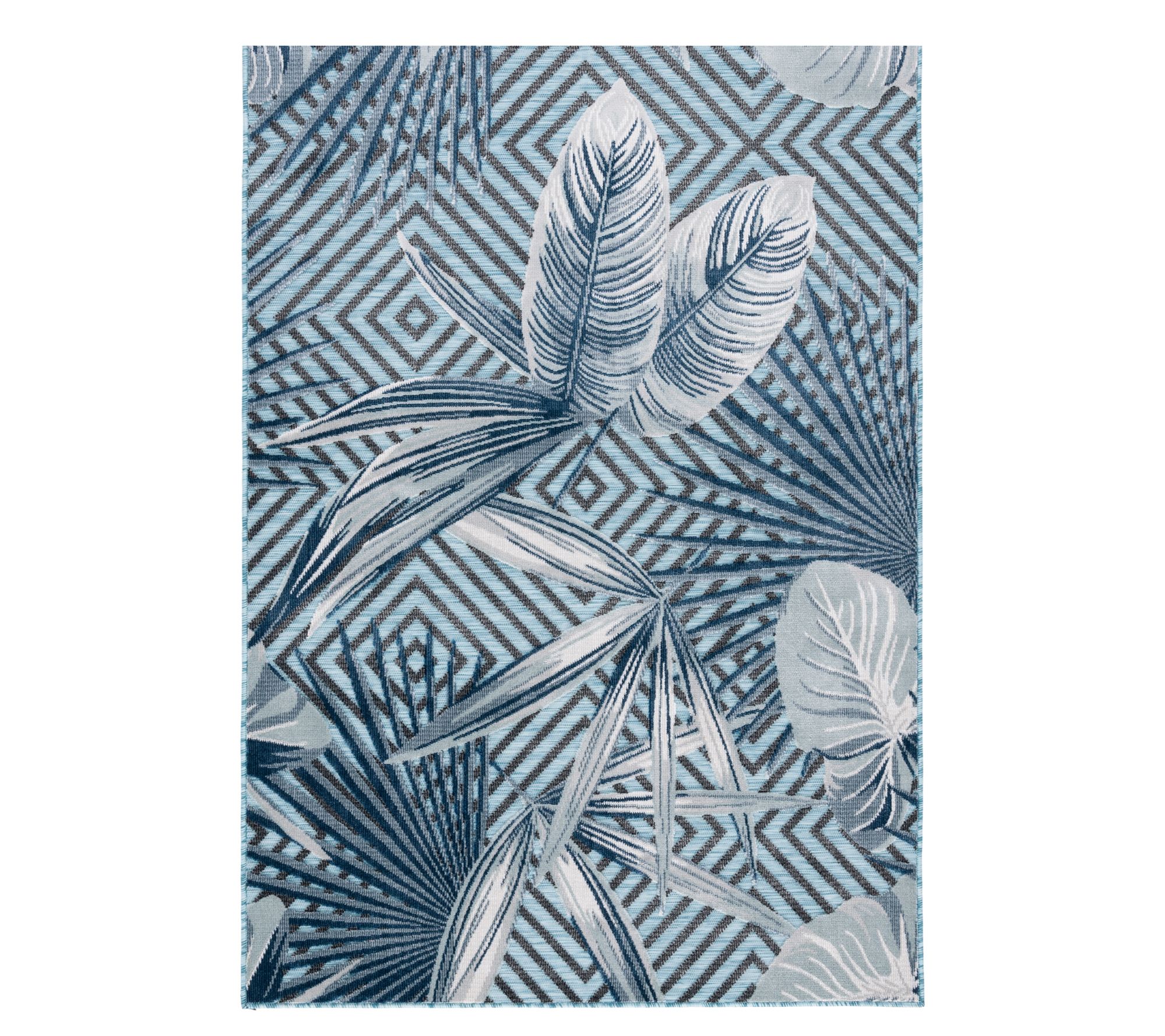 Safavieh Tropical Geometry 6'-5" x 9'-6" Outdoo r Rug