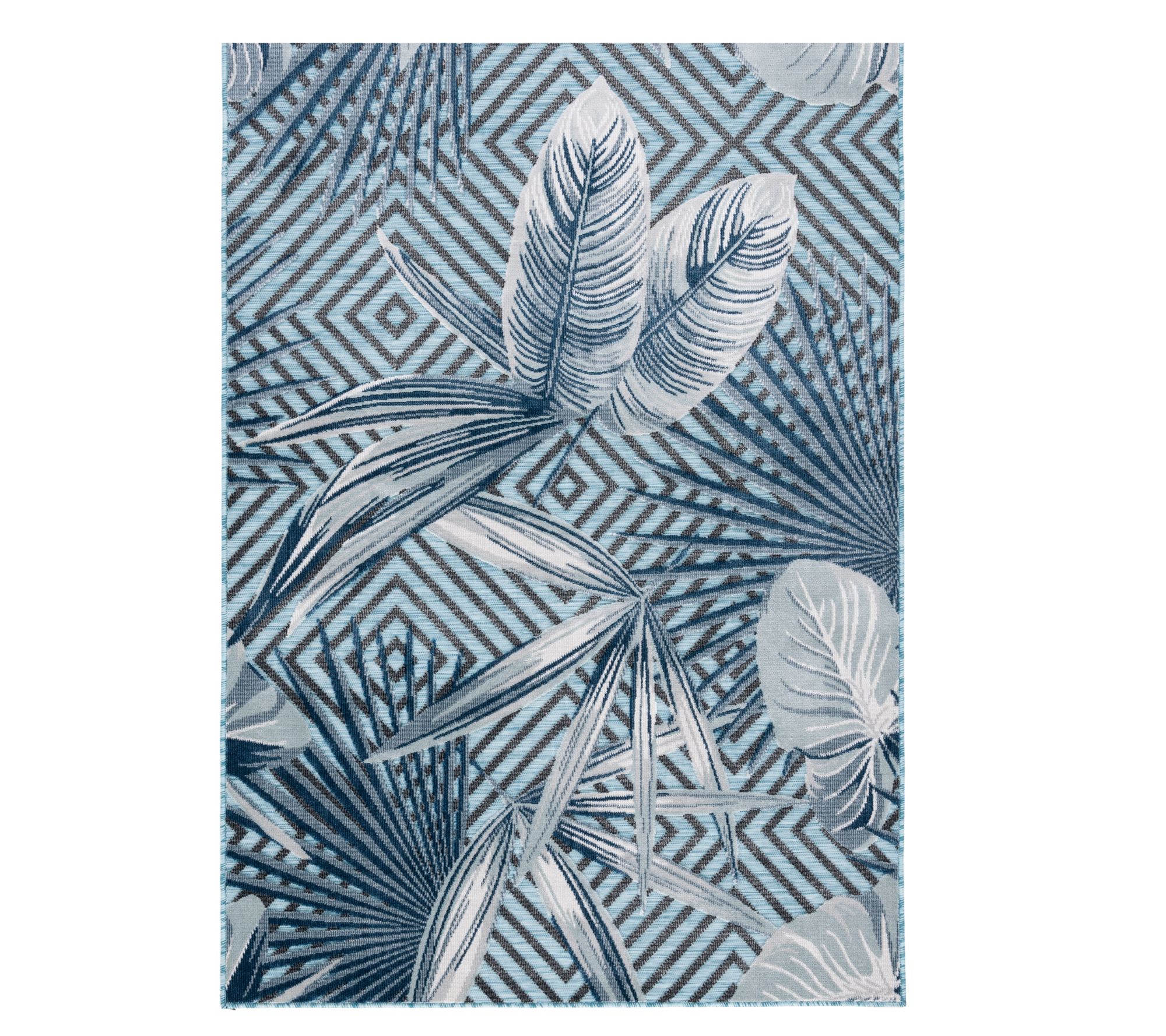 Safavieh Tropical Geometry 6'-5" x 9'-6" Outdoor Rug