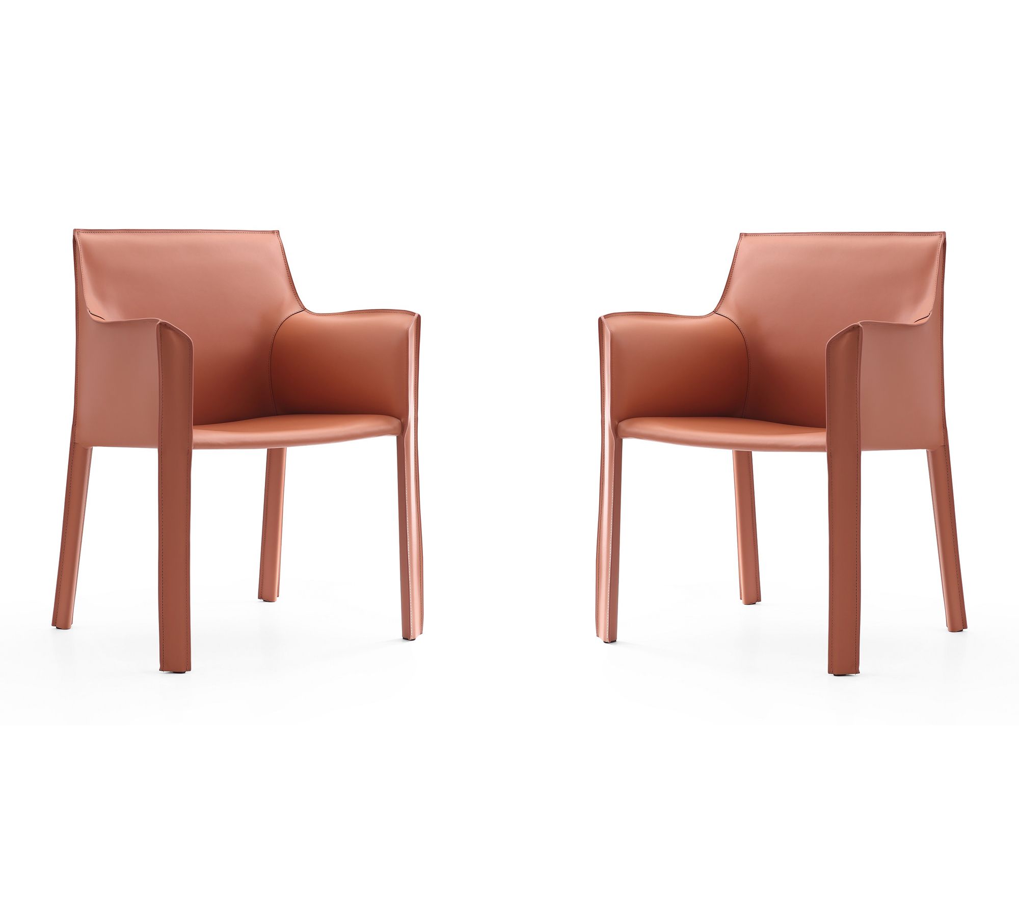 Manhattan Comfort Vogue Vegan Leather Dining Chair - Set of 2