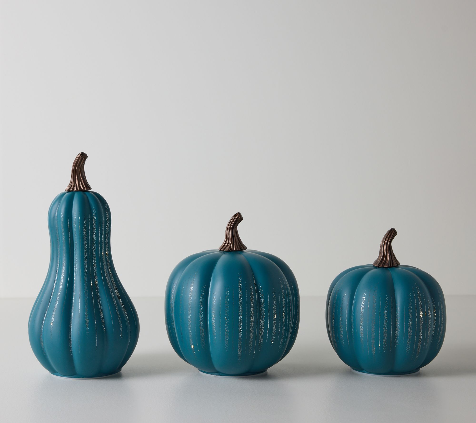 Set of 3 Starry Night Pumpkins and Gourd by Valerie