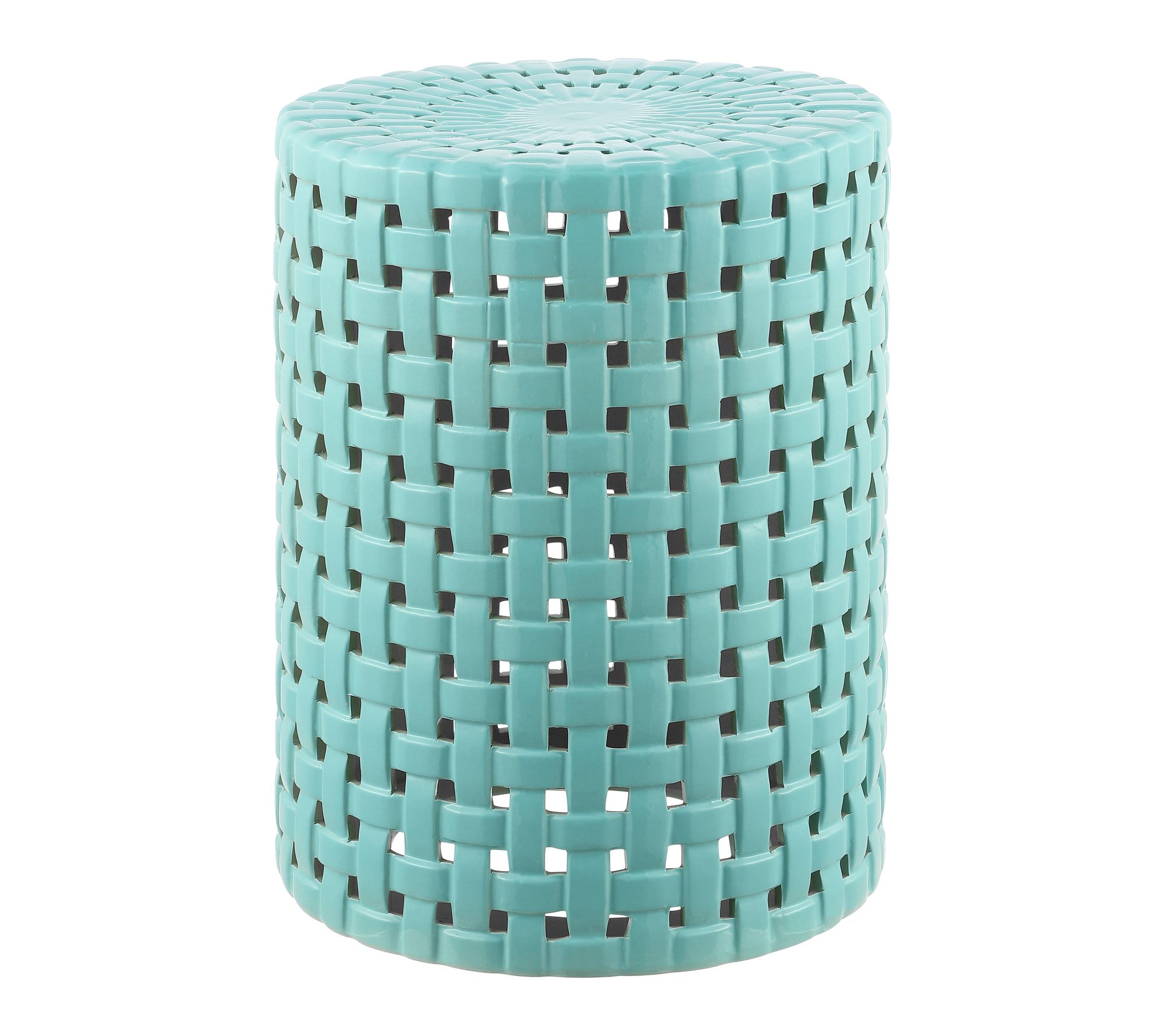 Sayre, 17.5 Inch, Ceramic Garden Stool by Valerie
