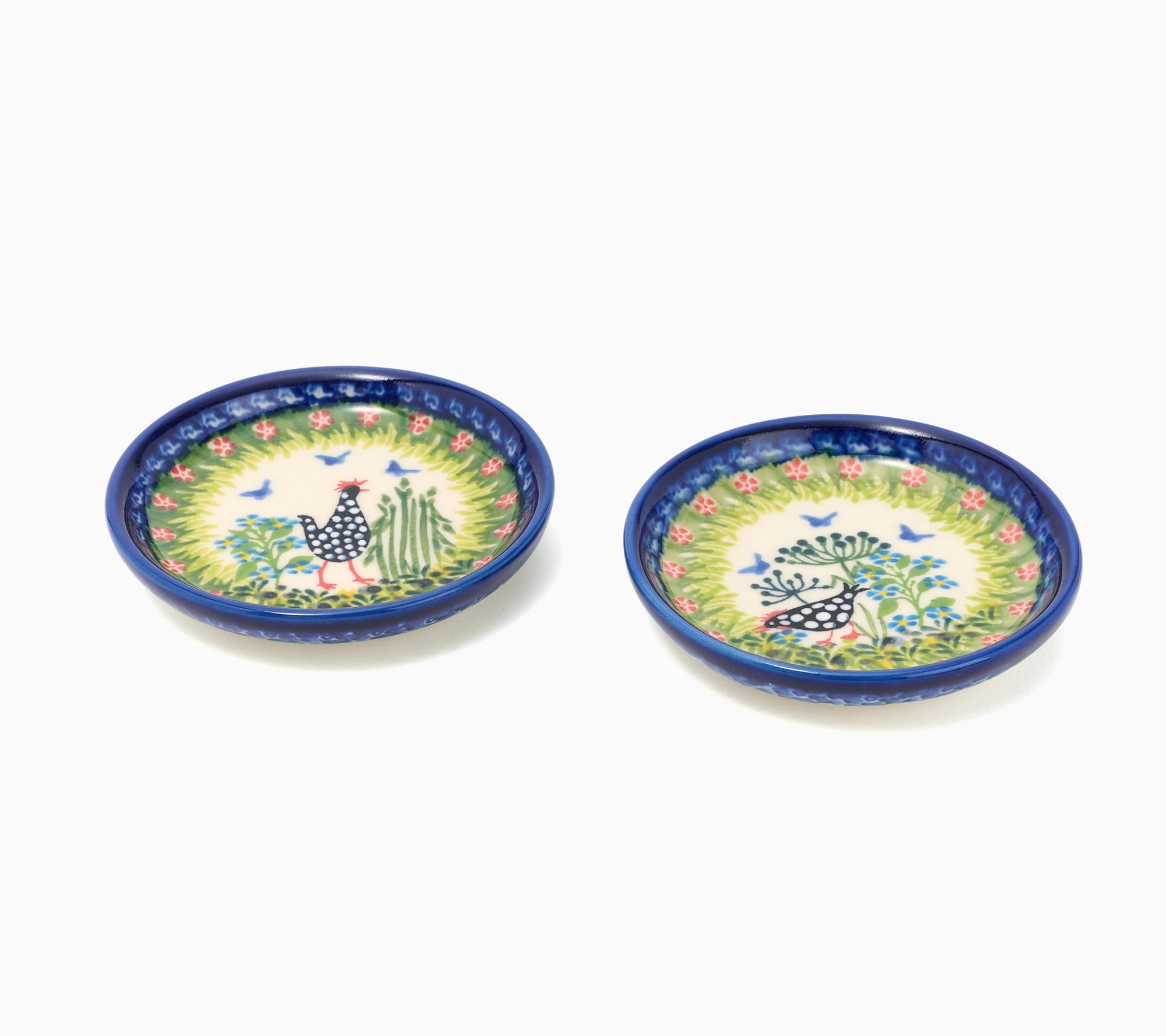 Lidia's Polish Pottery Set of 2 Coasters