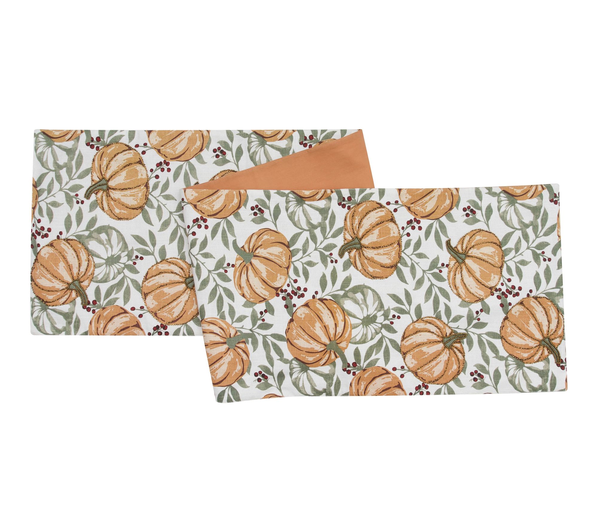 Harvest Pumpkin and Botanical Berry Runner  b y Valerie