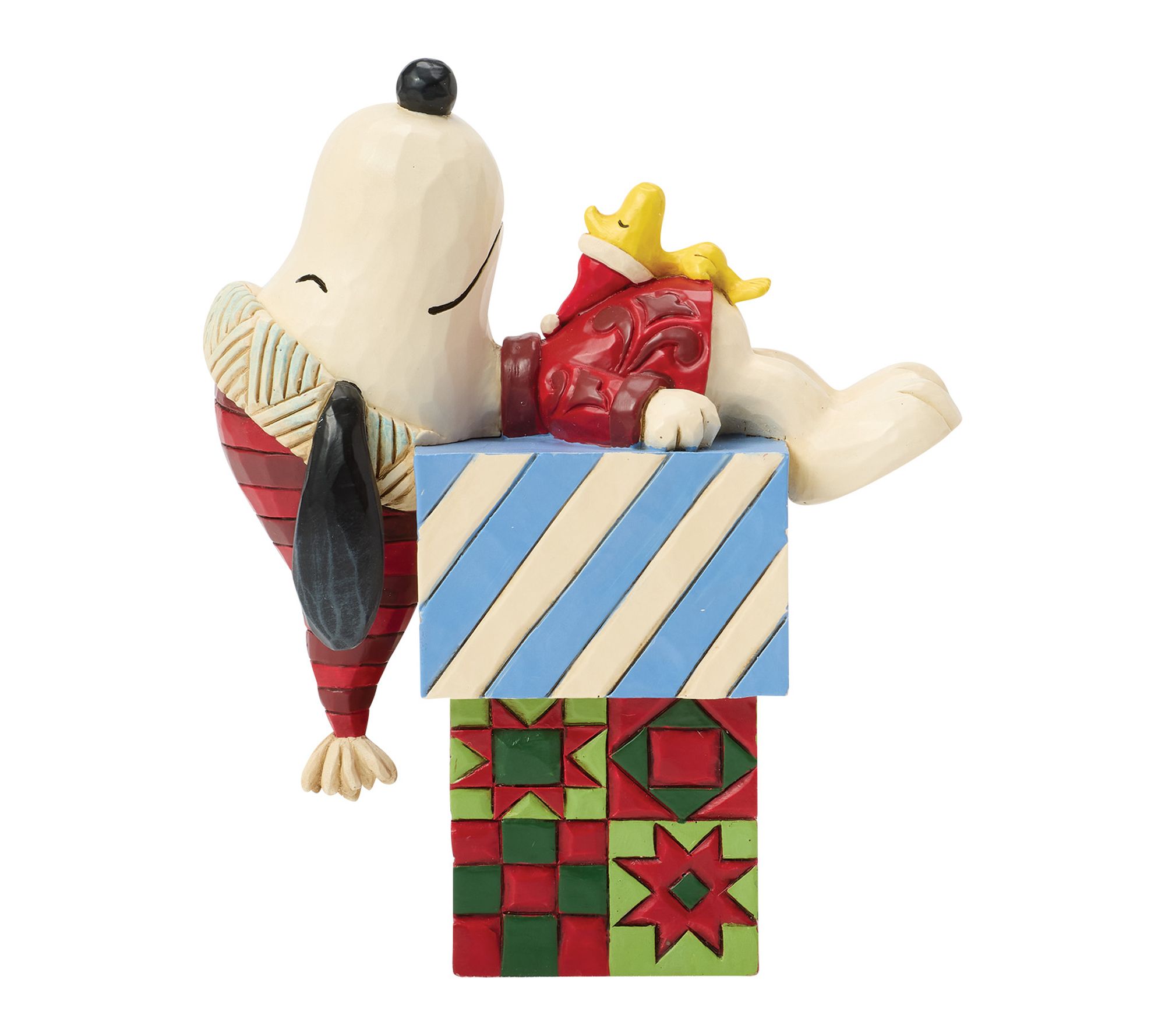 Jim Shore Peanuts Snoopy and Woodstock Gifts Figurine 4in H