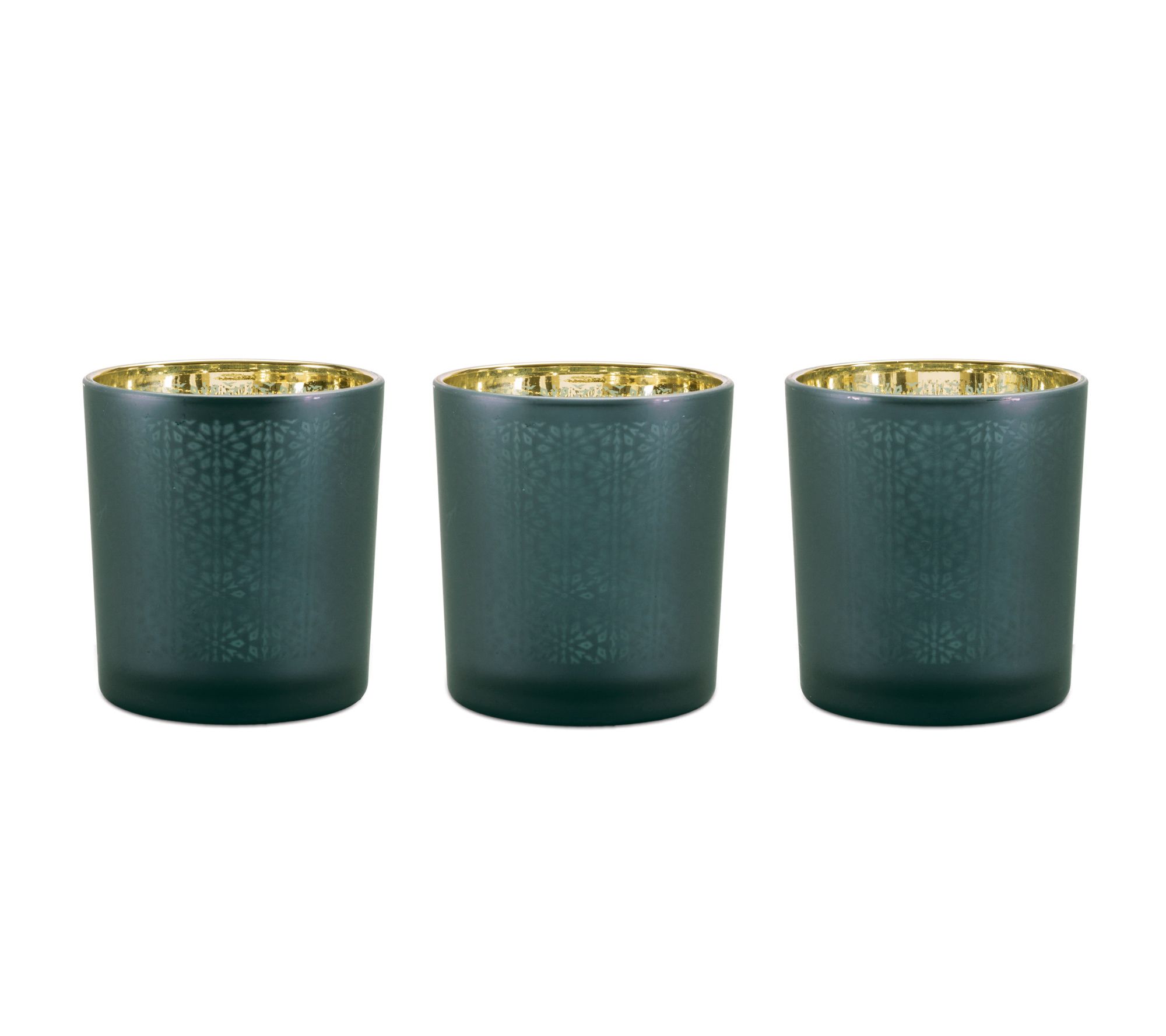 Melrose Geometric Patterned Votive Holder (Set of 3)