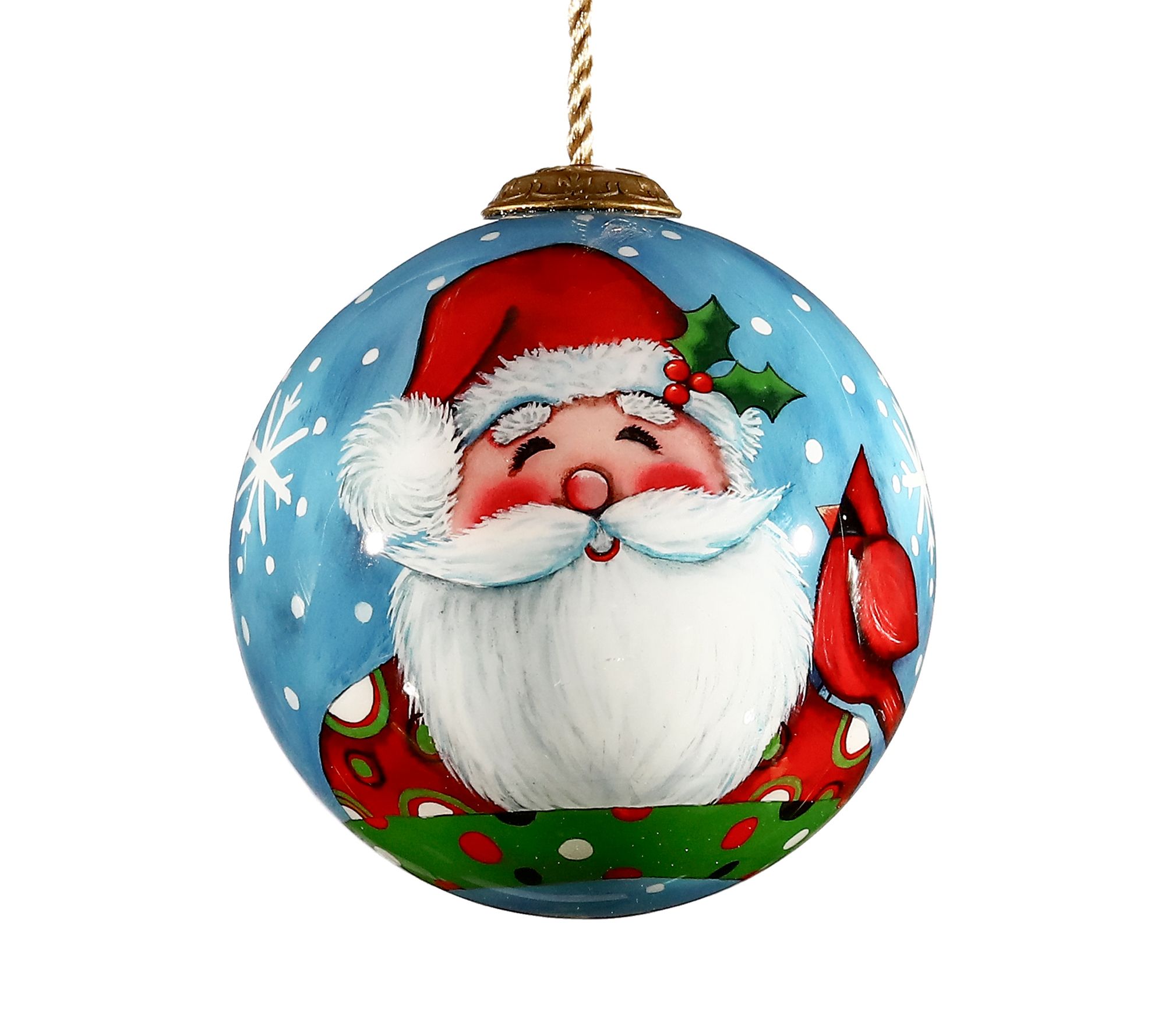 Inner Beauty Gifts 3 inch Have a Jolly Holiday Santa Ornament