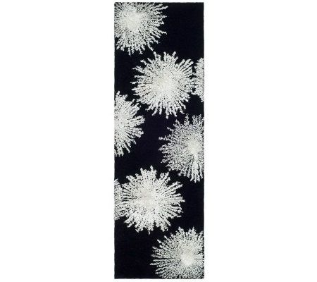 Soho 2'6" x 10' Abstract Handtufted Wool/Viscose Blend Runner
