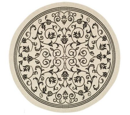 Safavieh Courtyard Heirloom Gate 5'3" Round Rug