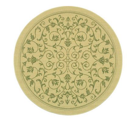 Safavieh Courtyard Heirloom Gate 5'3" Round Rug