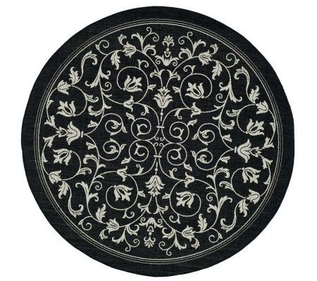 Safavieh Courtyard Heirloom Gate 5'3" Round Rug
