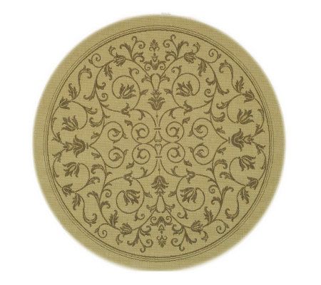 Safavieh Courtyard Heirloom Gate 5'3" Round Rug