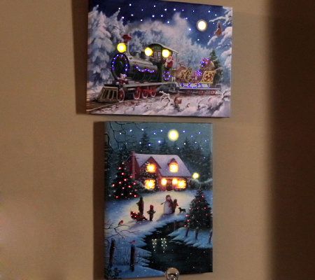 Illuminart 12" x 16" Christmas Host Choice Canvas Art  H201064 OR H204993 