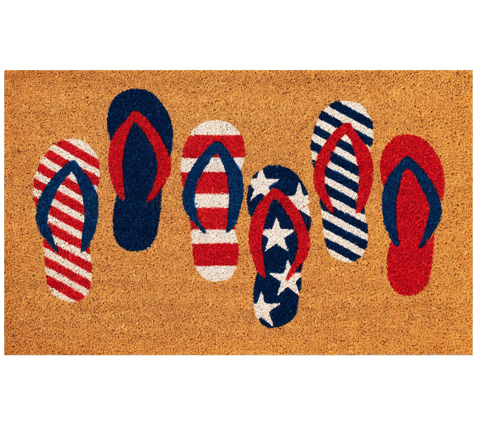 Liora Manne Natura Freedom Flops Outdoor Mat Natural 24" x 36"