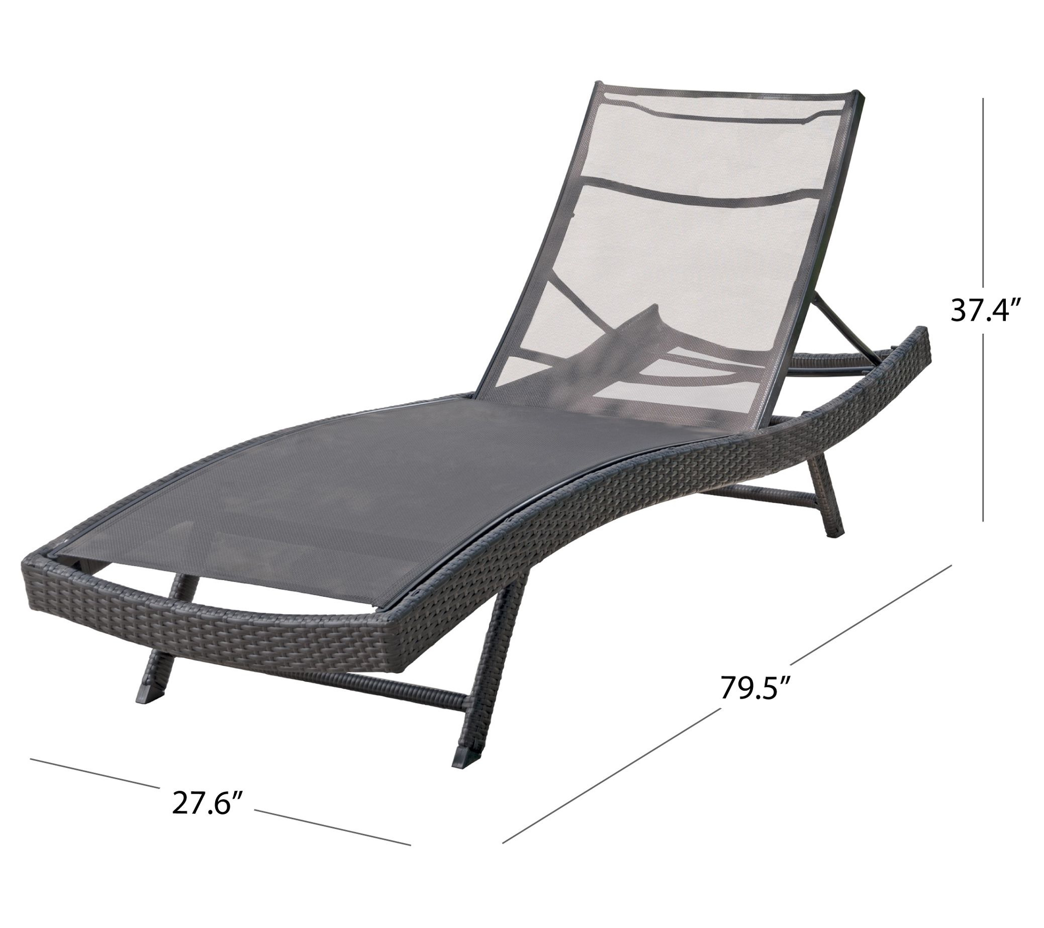Rialto Outdoor Patio Chaise Lounger by AbbysonLiving