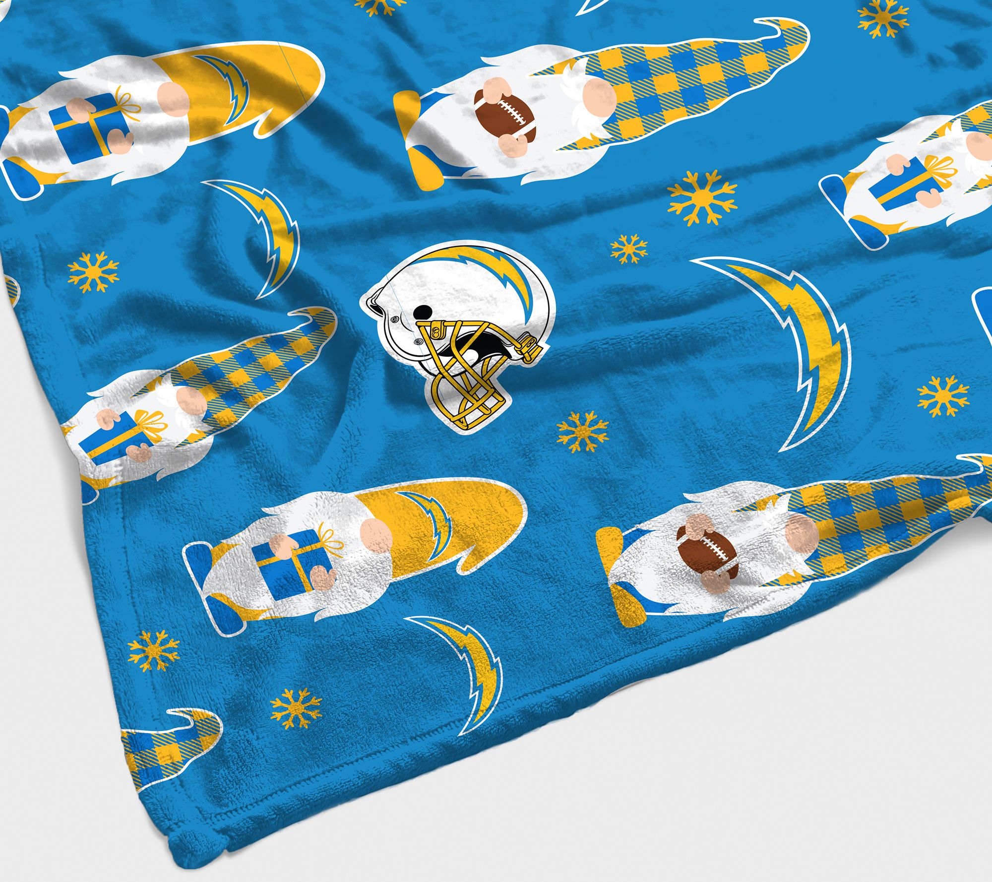 NFL 60'x70' Ultra Soft Holiday Repeat Gnome Team Throw 